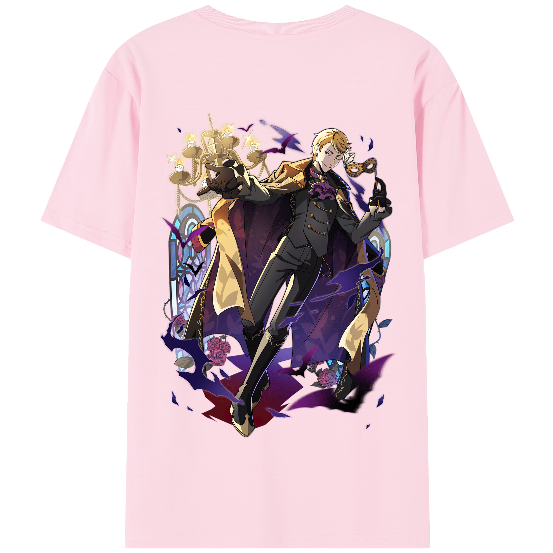 （画像用） 文豪ストレイドッグス Bungo Stray Dogs 綿100％半袖Tシャツ（背面プリント）