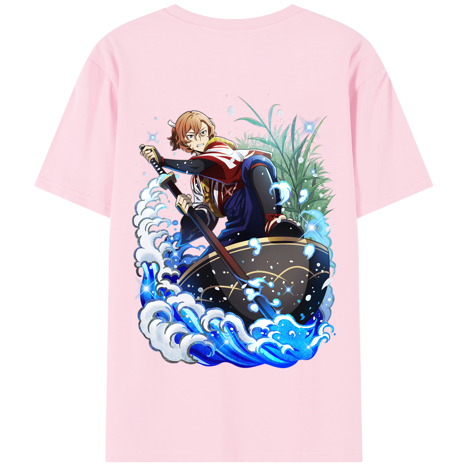 （画像用） 文豪ストレイドッグス Bungo Stray Dogs 綿100％半袖Tシャツ（背面プリント）