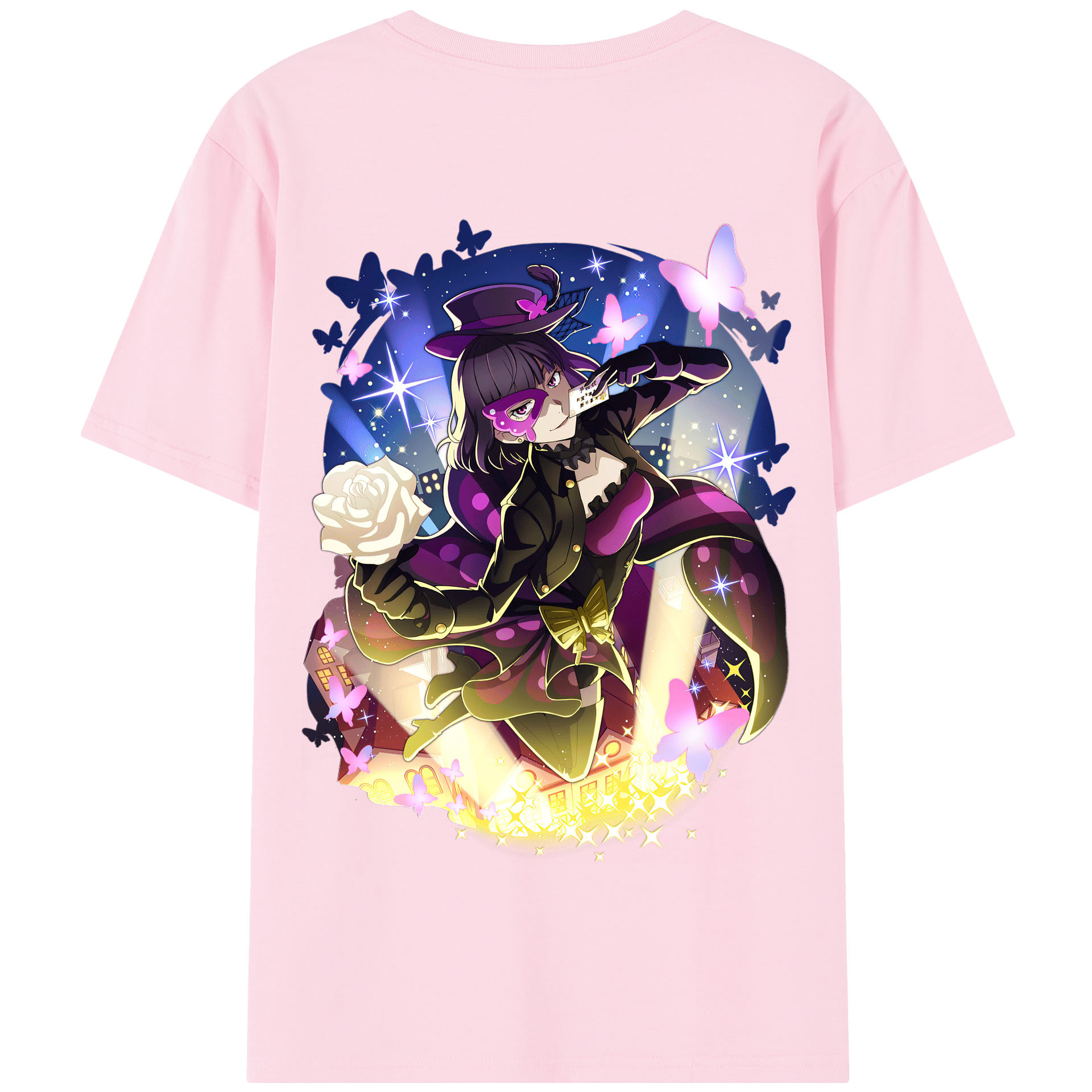 （画像用） 文豪ストレイドッグス Bungo Stray Dogs 綿100％半袖Tシャツ（背面プリント）