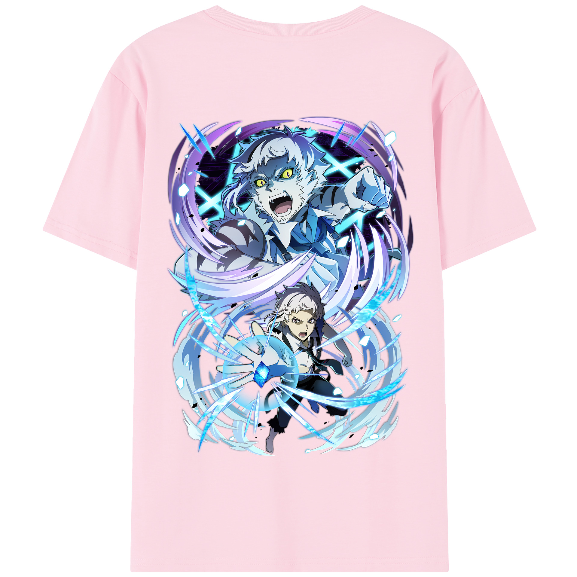 （画像用） 文豪ストレイドッグス Bungo Stray Dogs 綿100％半袖Tシャツ（背面プリント）