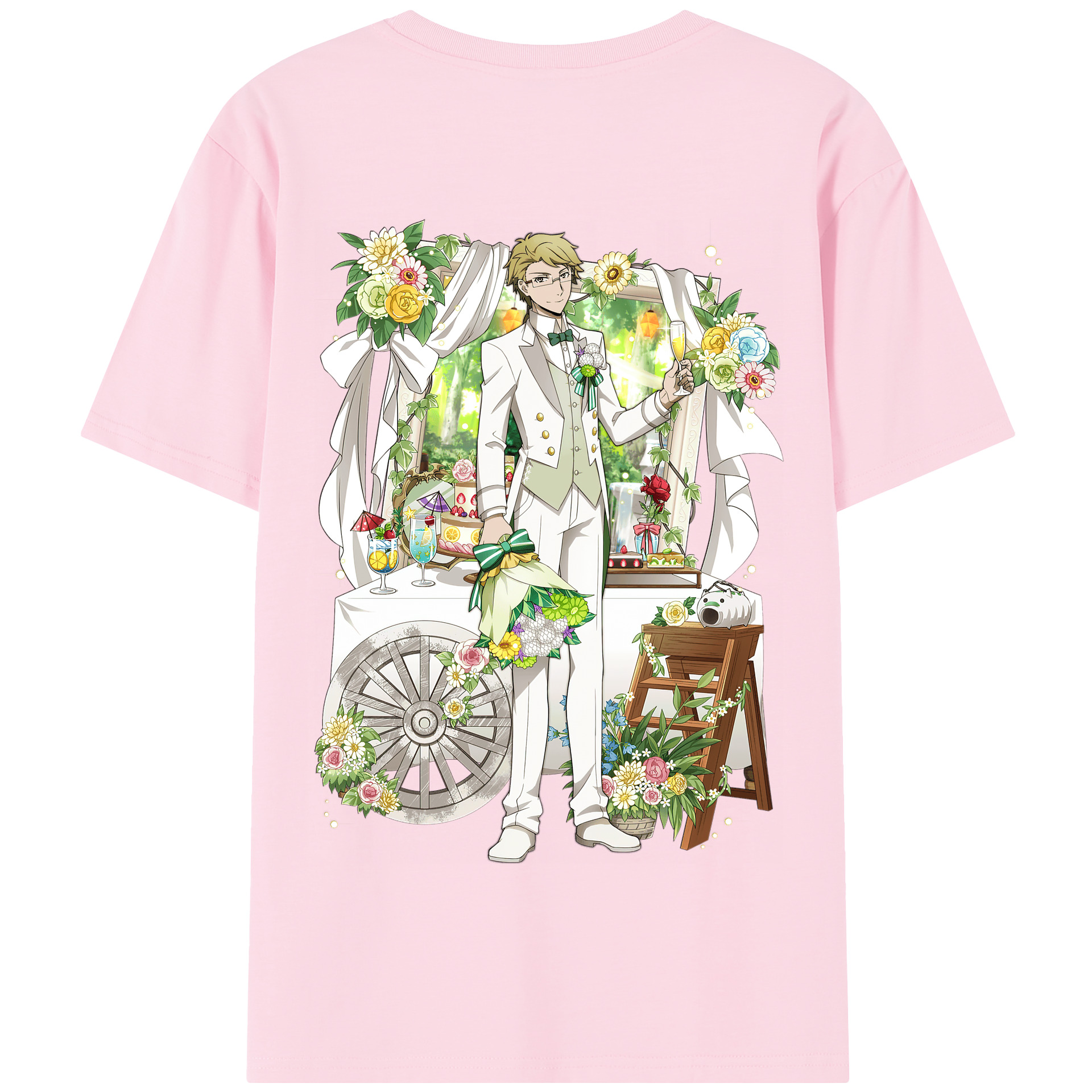 （画像用） 文豪ストレイドッグス Bungo Stray Dogs 綿100％半袖Tシャツ（背面プリント）