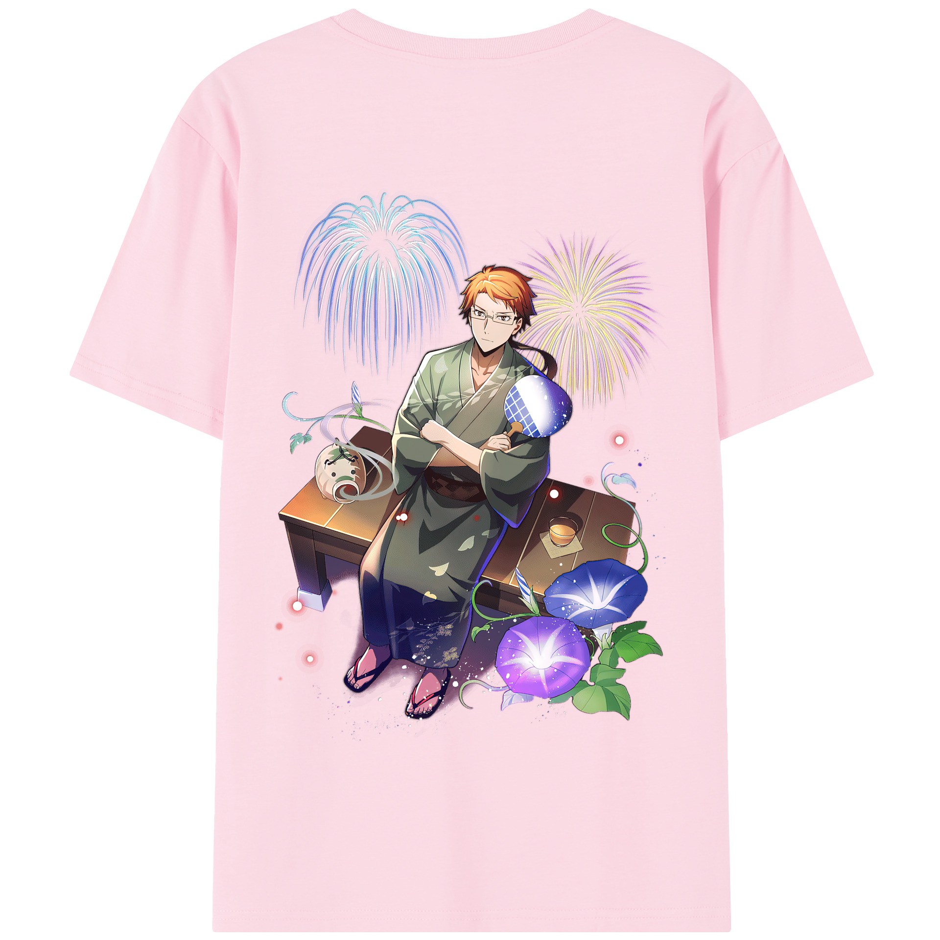 （画像用） 文豪ストレイドッグス Bungo Stray Dogs 綿100％半袖Tシャツ（背面プリント）