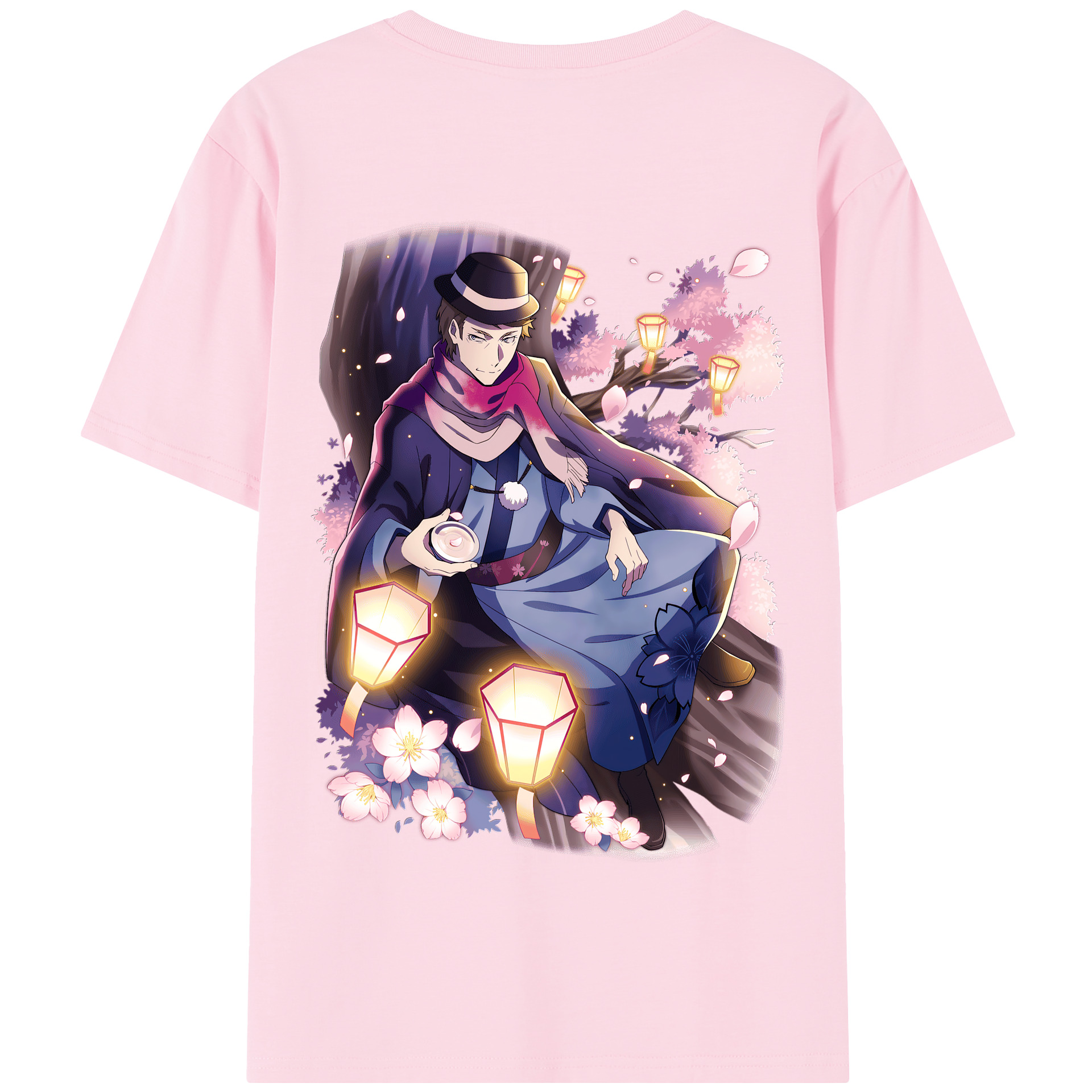 （画像用） 文豪ストレイドッグス Bungo Stray Dogs 綿100％半袖Tシャツ（背面プリント）