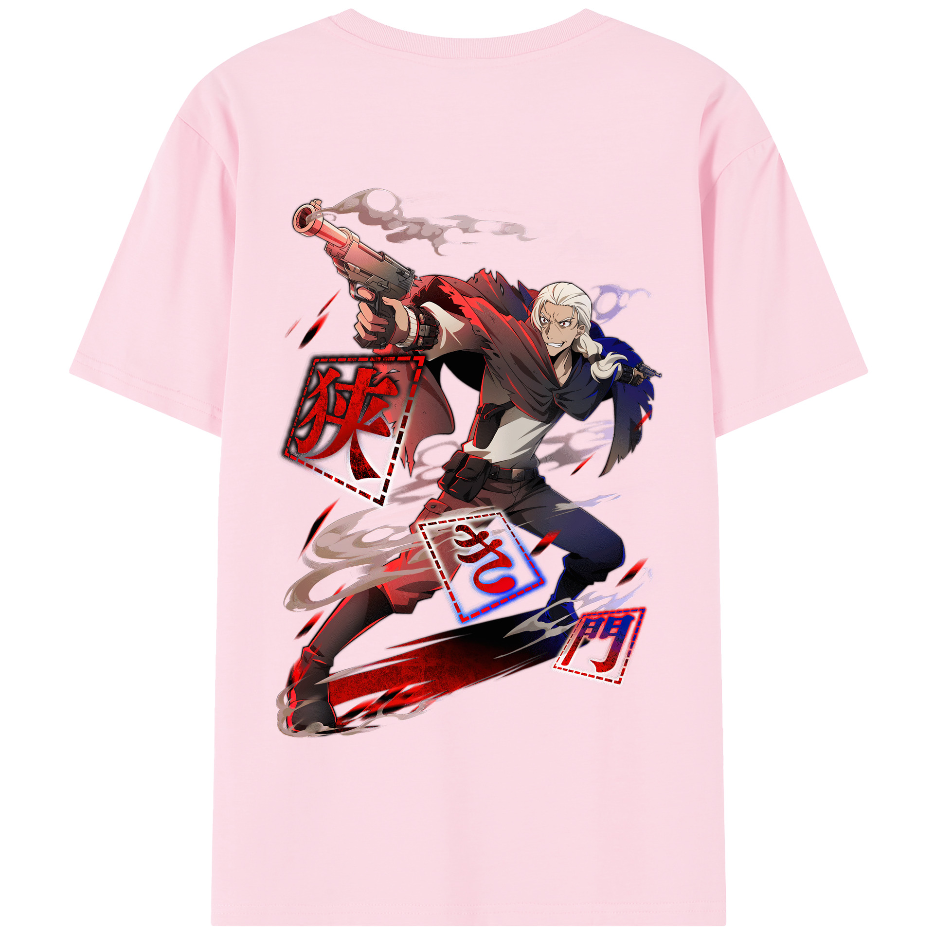 （画像用） 文豪ストレイドッグス Bungo Stray Dogs 綿100％半袖Tシャツ（背面プリント）
