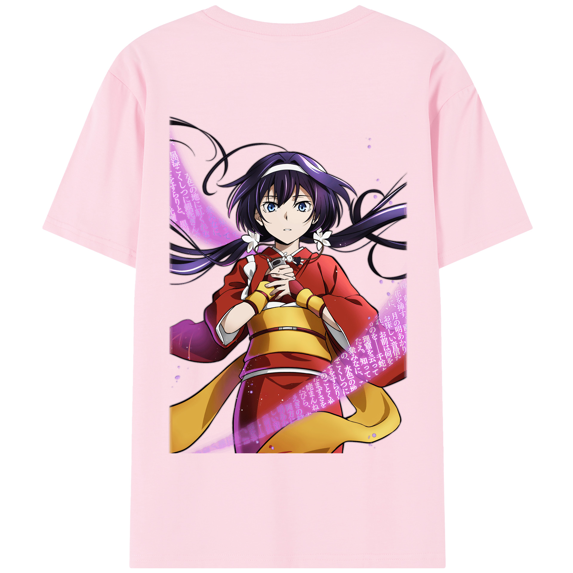 （画像用） 文豪ストレイドッグス Bungo Stray Dogs 綿100％半袖Tシャツ（背面プリント）