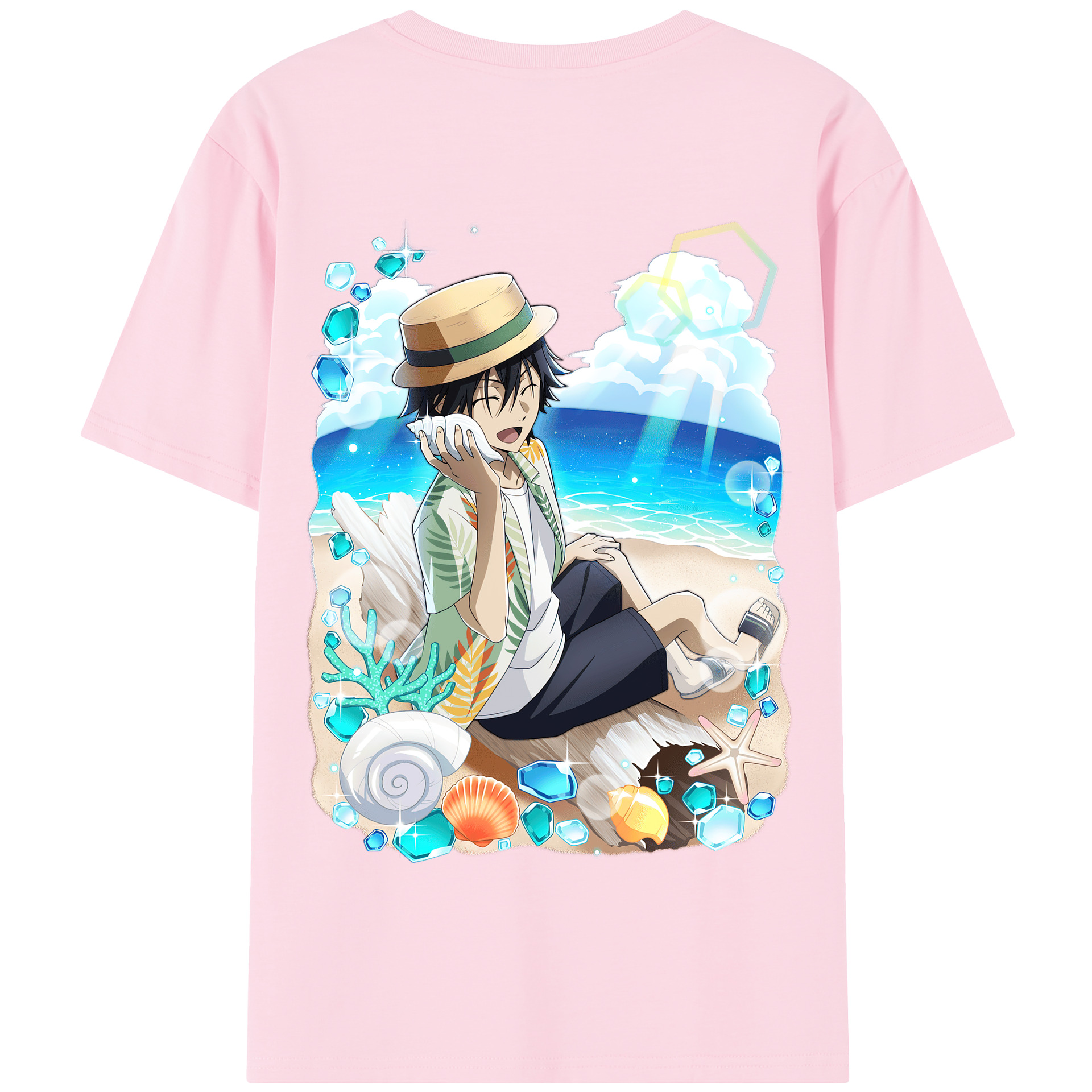 （画像用） 文豪ストレイドッグス Bungo Stray Dogs 綿100％半袖Tシャツ（背面プリント）