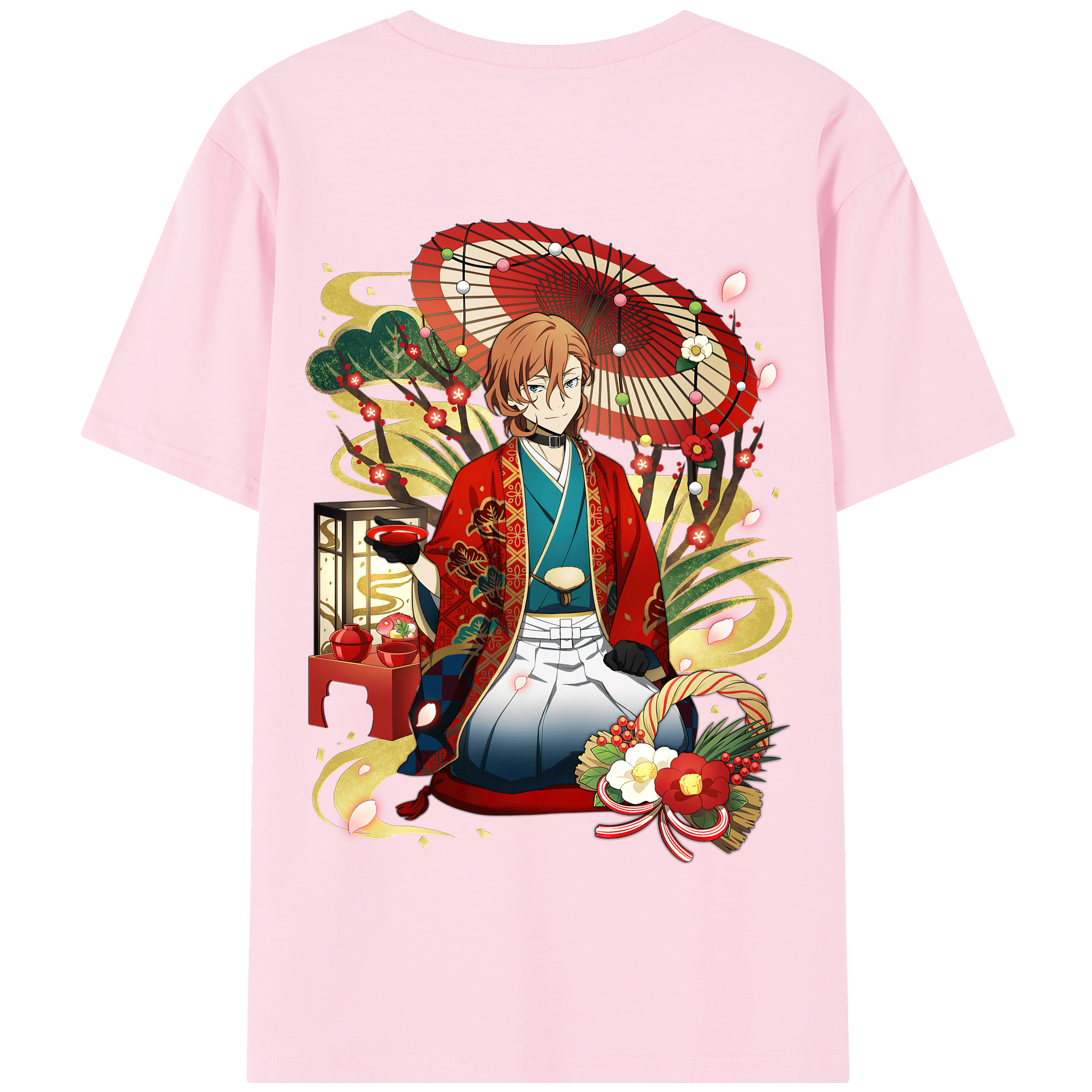 （画像用） 文豪ストレイドッグス Bungo Stray Dogs 綿100％半袖Tシャツ（背面プリント）