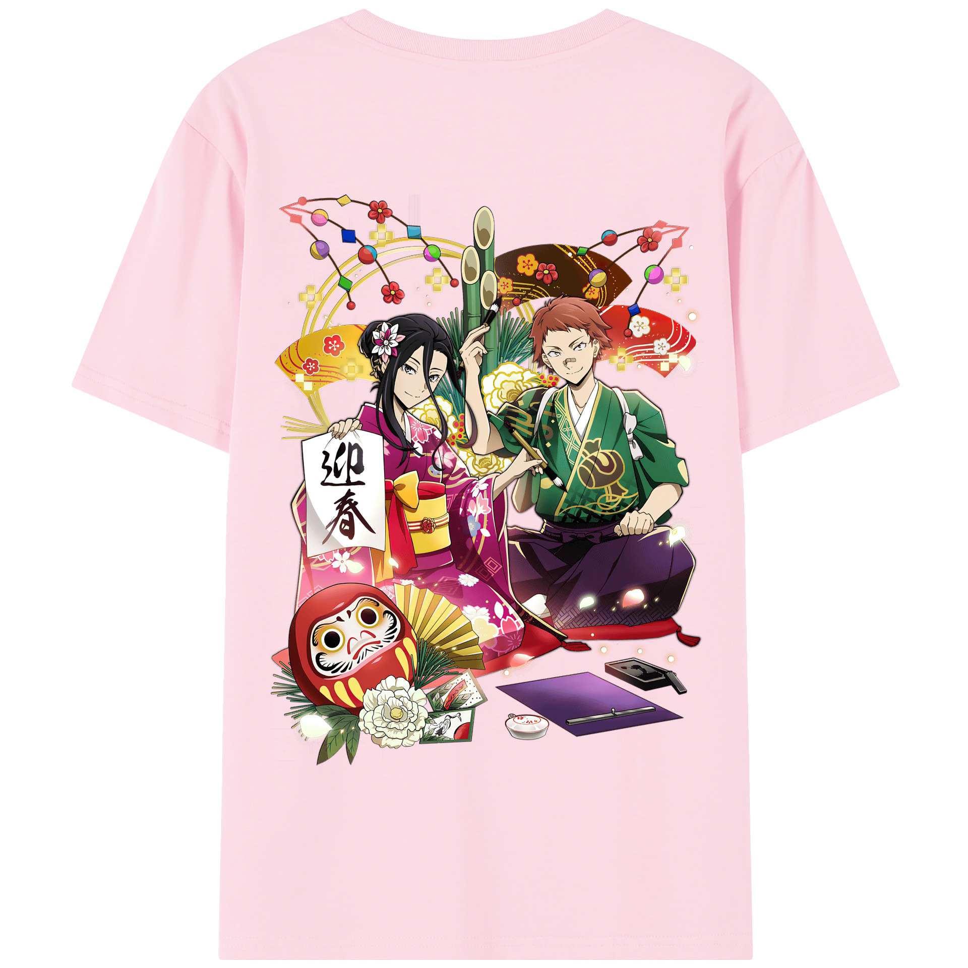 （画像用） 文豪ストレイドッグス Bungo Stray Dogs 綿100％半袖Tシャツ（背面プリント）