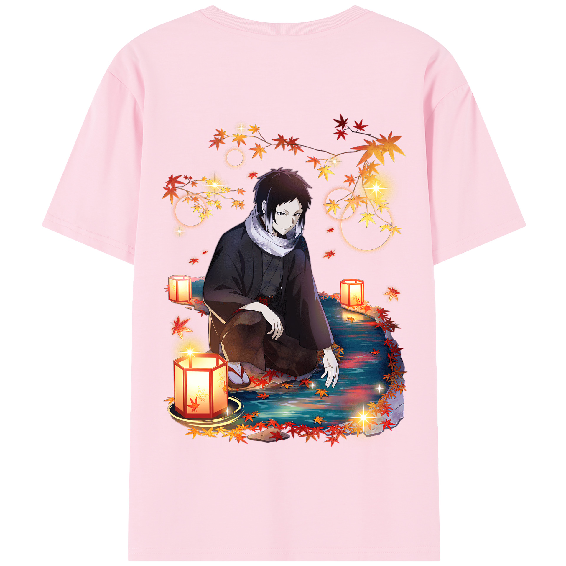 （画像用） 文豪ストレイドッグス Bungo Stray Dogs 綿100％半袖Tシャツ（背面プリント）