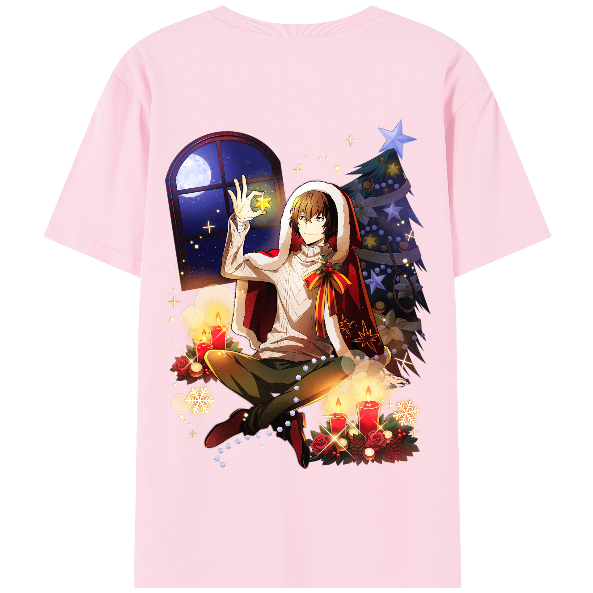 （画像用） 文豪ストレイドッグス Bungo Stray Dogs 綿100％半袖Tシャツ（背面プリント）
