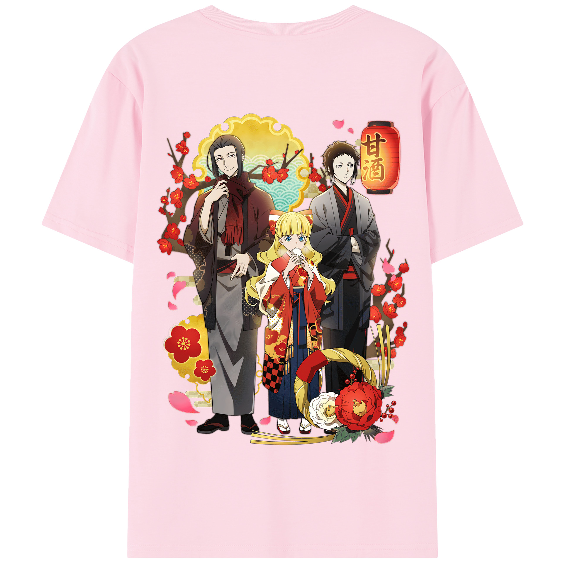 （画像用） 文豪ストレイドッグス Bungo Stray Dogs 綿100％半袖Tシャツ（背面プリント）