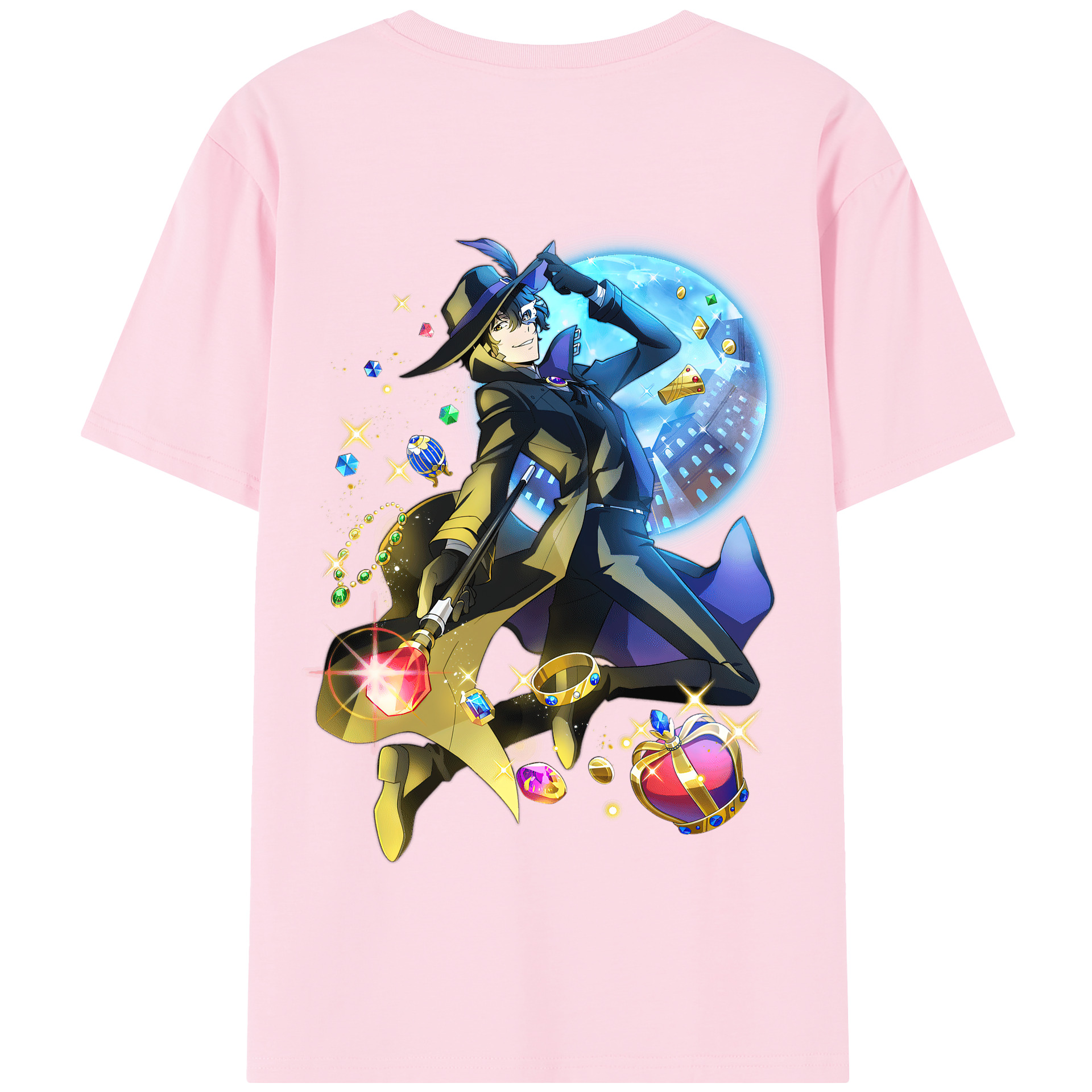 （画像用） 文豪ストレイドッグス Bungo Stray Dogs 綿100％半袖Tシャツ（背面プリント）
