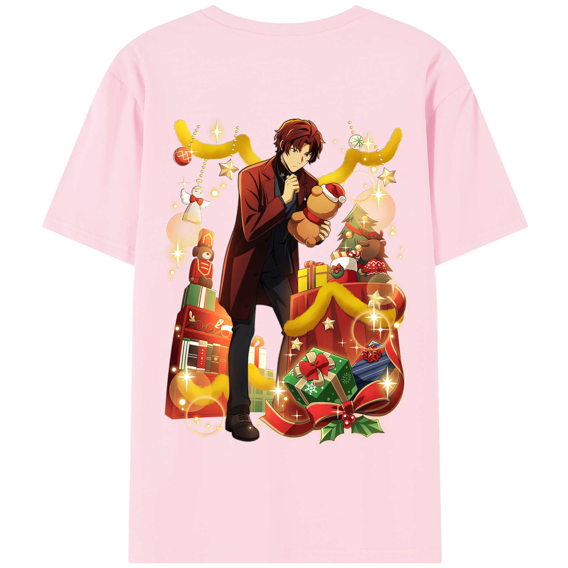（画像用） 文豪ストレイドッグス Bungo Stray Dogs 綿100％半袖Tシャツ（背面プリント）