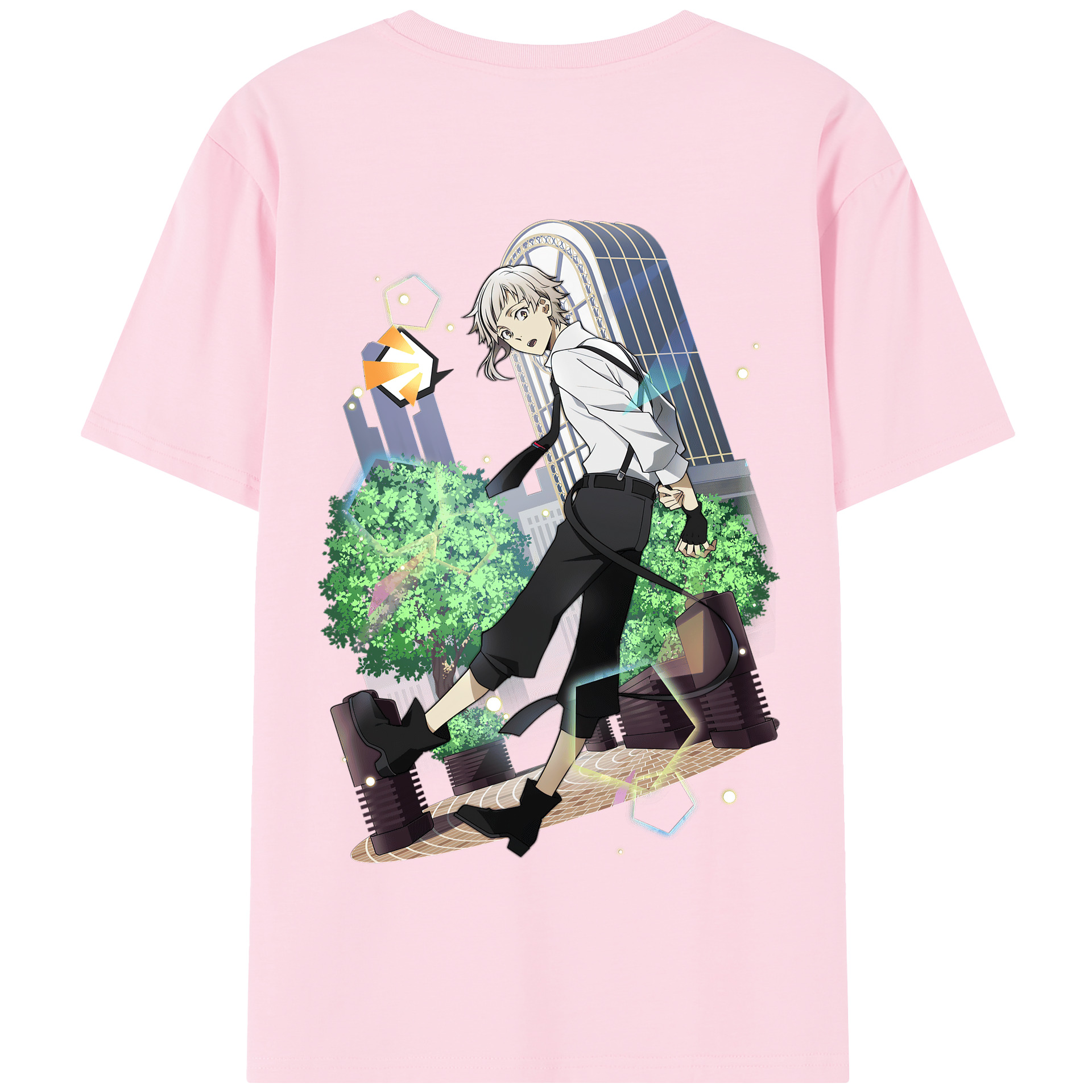 （画像用） 文豪ストレイドッグス Bungo Stray Dogs 綿100％半袖Tシャツ（背面プリント）