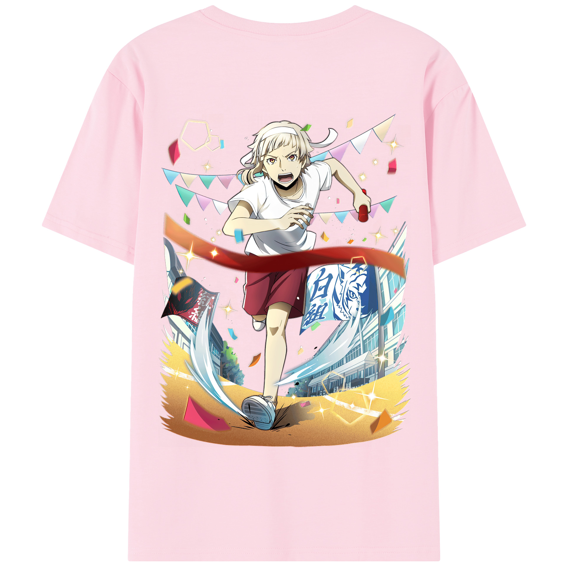 （画像用） 文豪ストレイドッグス Bungo Stray Dogs 綿100％半袖Tシャツ（背面プリント）