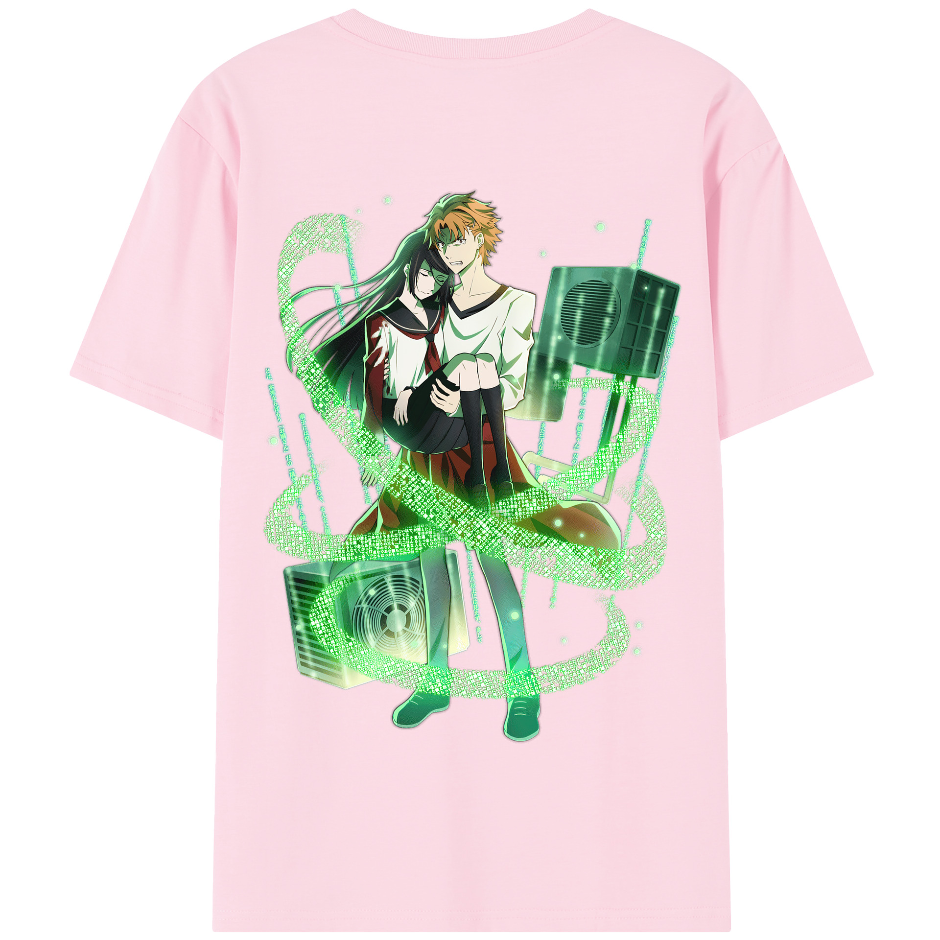 （画像用） 文豪ストレイドッグス Bungo Stray Dogs 綿100％半袖Tシャツ（背面プリント）