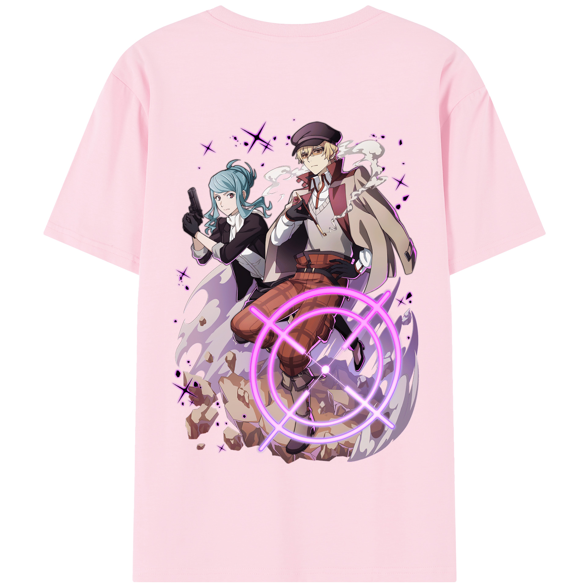 （画像用） 文豪ストレイドッグス Bungo Stray Dogs 綿100％半袖Tシャツ（背面プリント）
