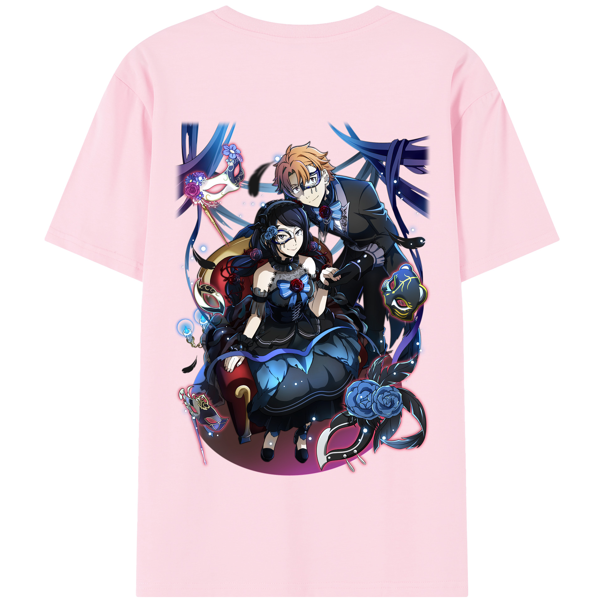 （画像用） 文豪ストレイドッグス Bungo Stray Dogs 綿100％半袖Tシャツ（背面プリント）