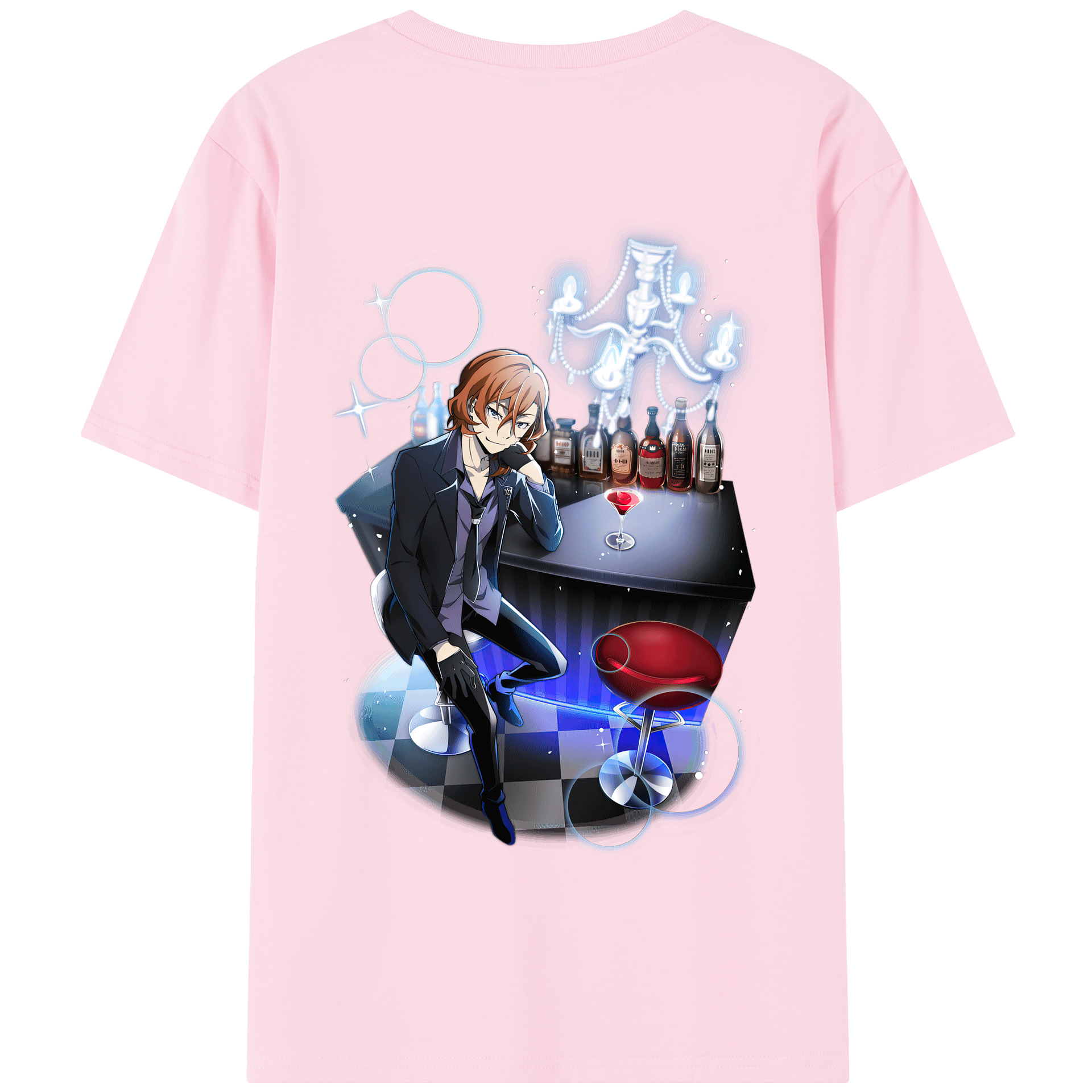 （画像用） 文豪ストレイドッグス Bungo Stray Dogs 綿100％半袖Tシャツ（背面プリント）