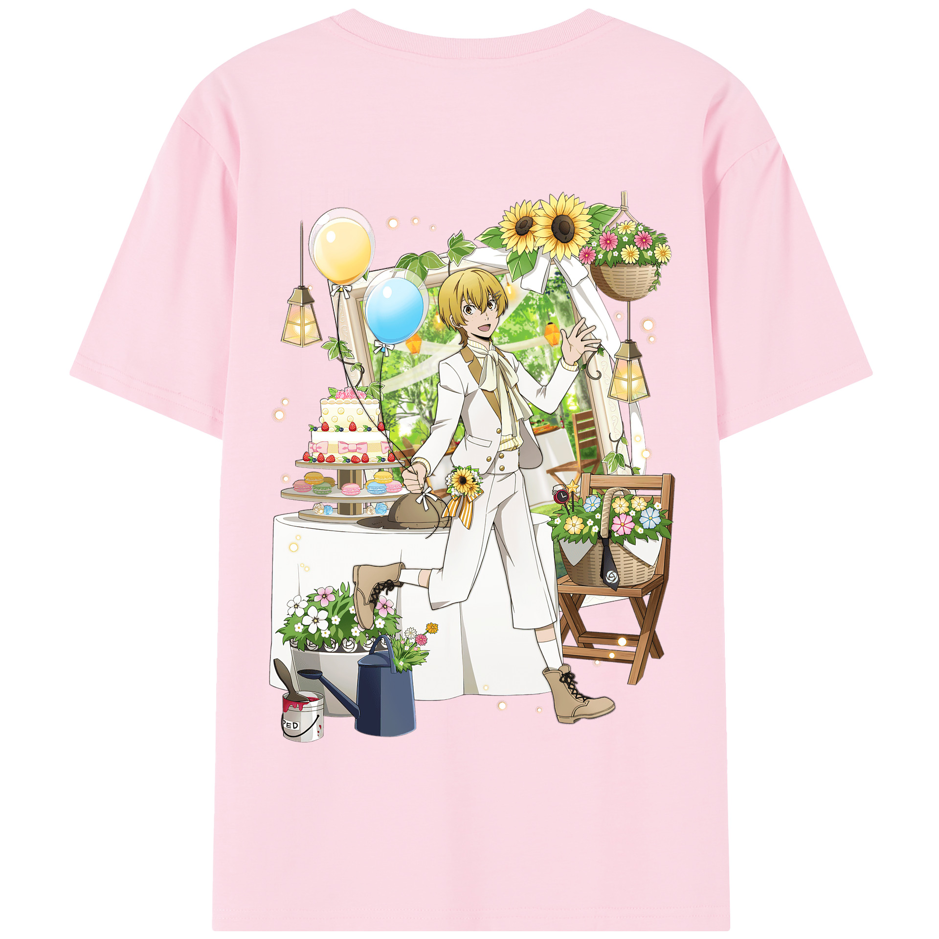 （画像用） 文豪ストレイドッグス Bungo Stray Dogs 綿100％半袖Tシャツ（背面プリント）