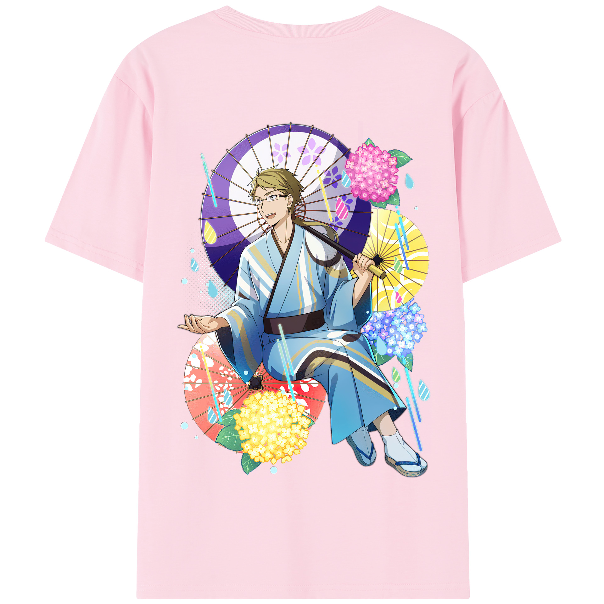 （画像用） 文豪ストレイドッグス Bungo Stray Dogs 綿100％半袖Tシャツ（背面プリント）