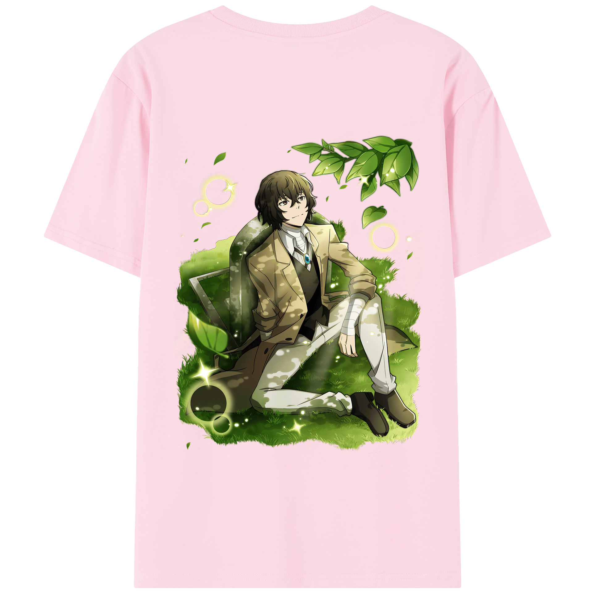 （画像用） 文豪ストレイドッグス Bungo Stray Dogs 綿100％半袖Tシャツ（背面プリント）
