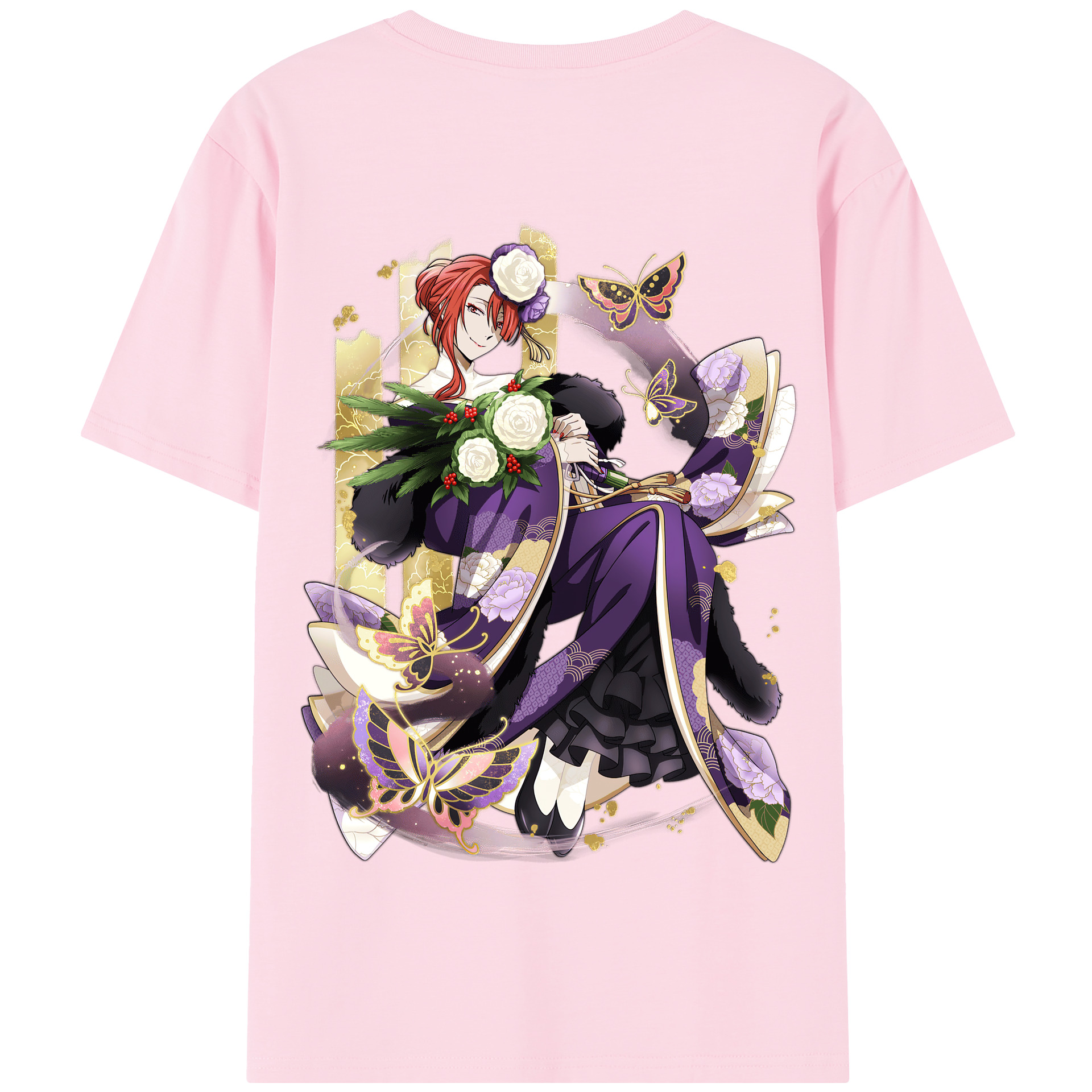 （画像用） 文豪ストレイドッグス Bungo Stray Dogs 綿100％半袖Tシャツ（背面プリント）