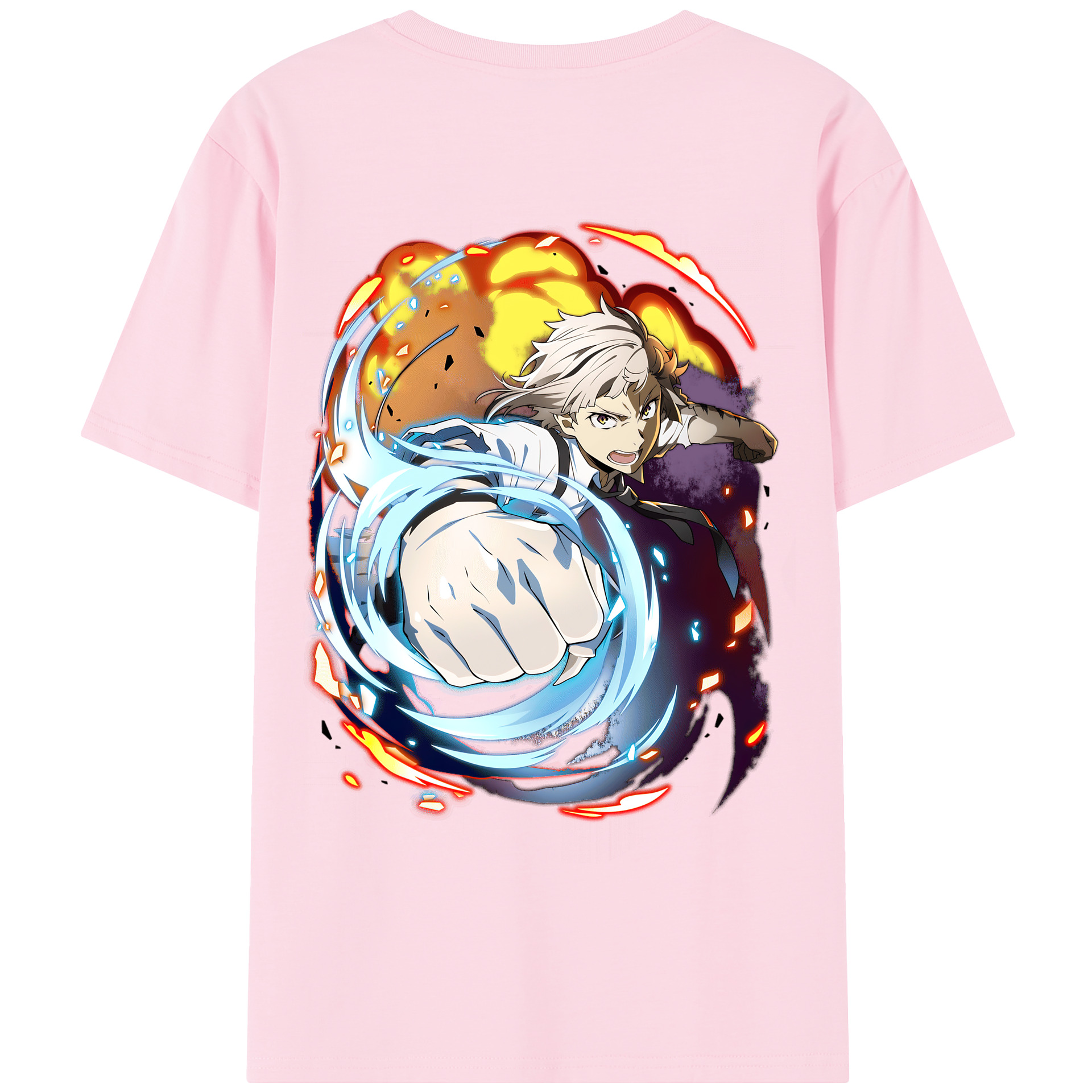 （画像用） 文豪ストレイドッグス Bungo Stray Dogs 綿100％半袖Tシャツ（背面プリント）