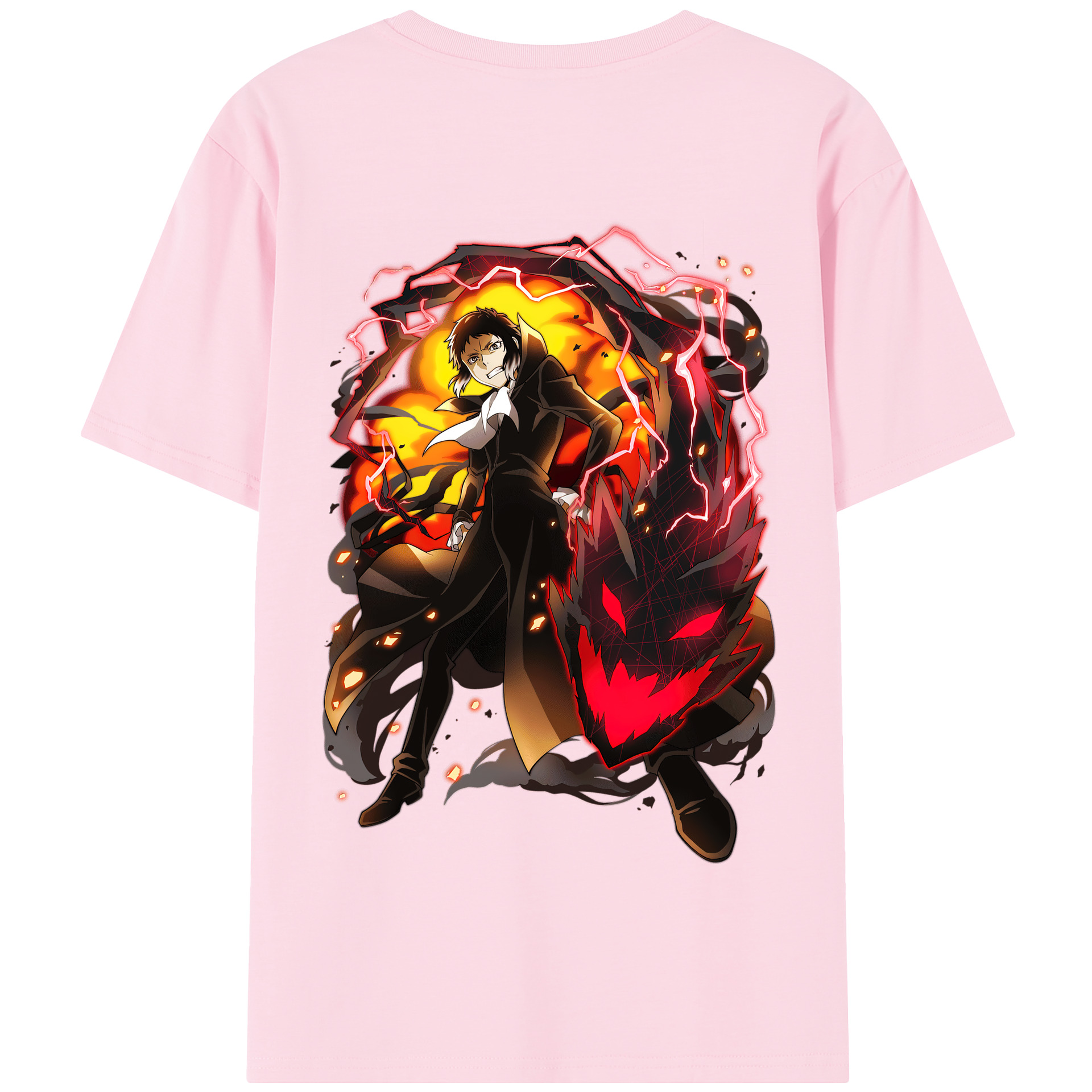 （画像用） 文豪ストレイドッグス Bungo Stray Dogs 綿100％半袖Tシャツ（背面プリント）