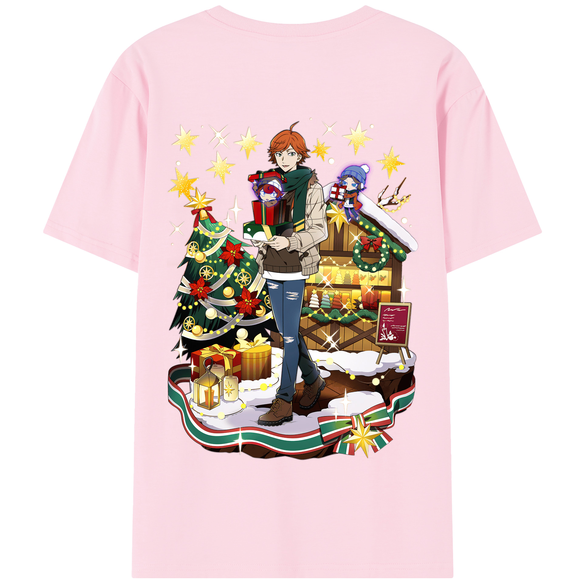（画像用） 文豪ストレイドッグス Bungo Stray Dogs 綿100％半袖Tシャツ（背面プリント）