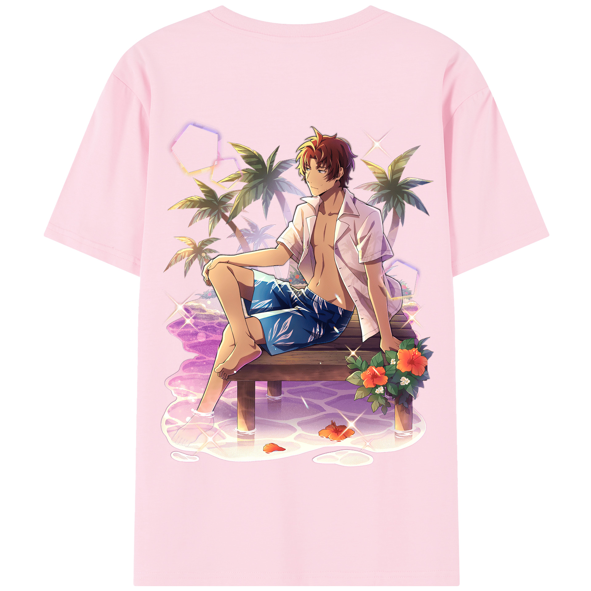 （画像用） 文豪ストレイドッグス Bungo Stray Dogs 綿100％半袖Tシャツ（背面プリント）