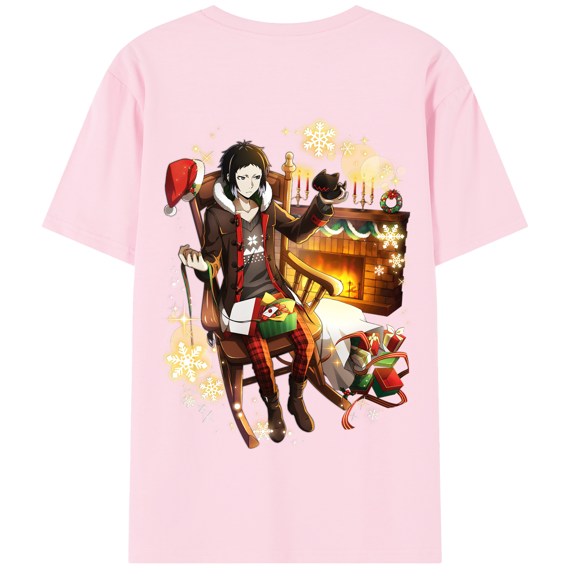 （画像用） 文豪ストレイドッグス Bungo Stray Dogs 綿100％半袖Tシャツ（背面プリント）