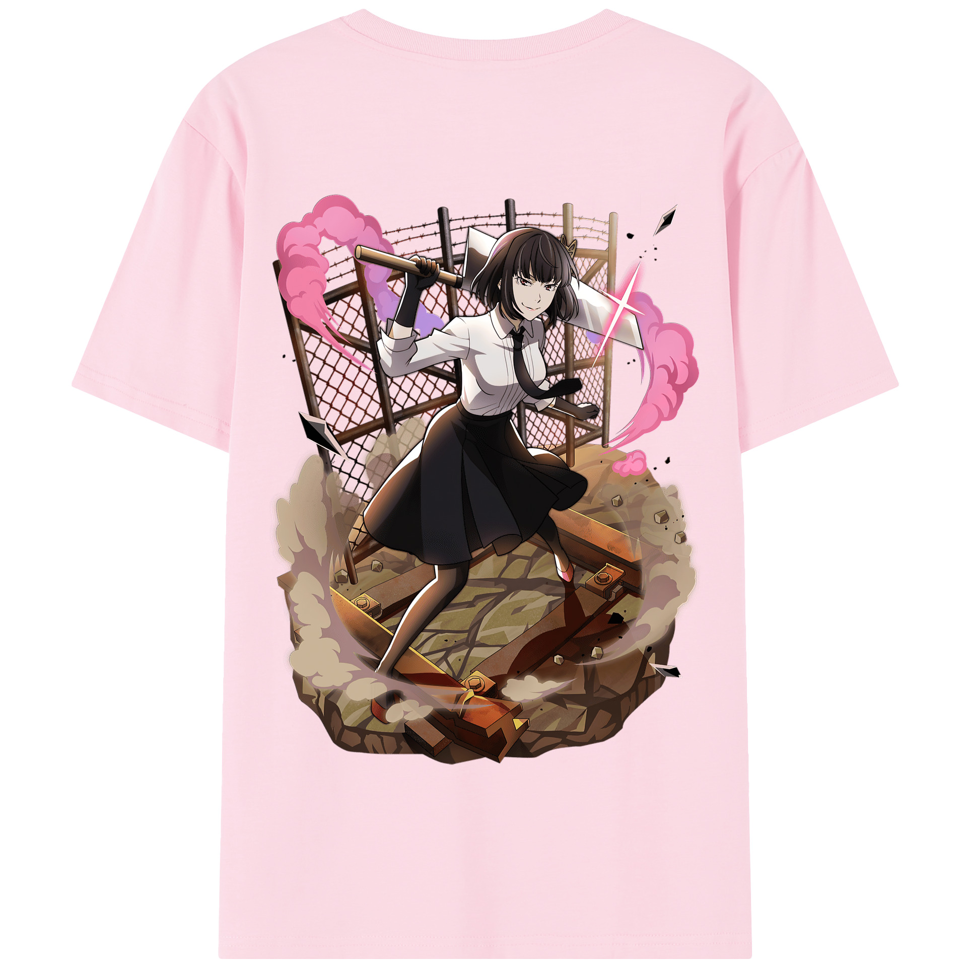 （画像用） 文豪ストレイドッグス Bungo Stray Dogs 綿100％半袖Tシャツ（背面プリント）