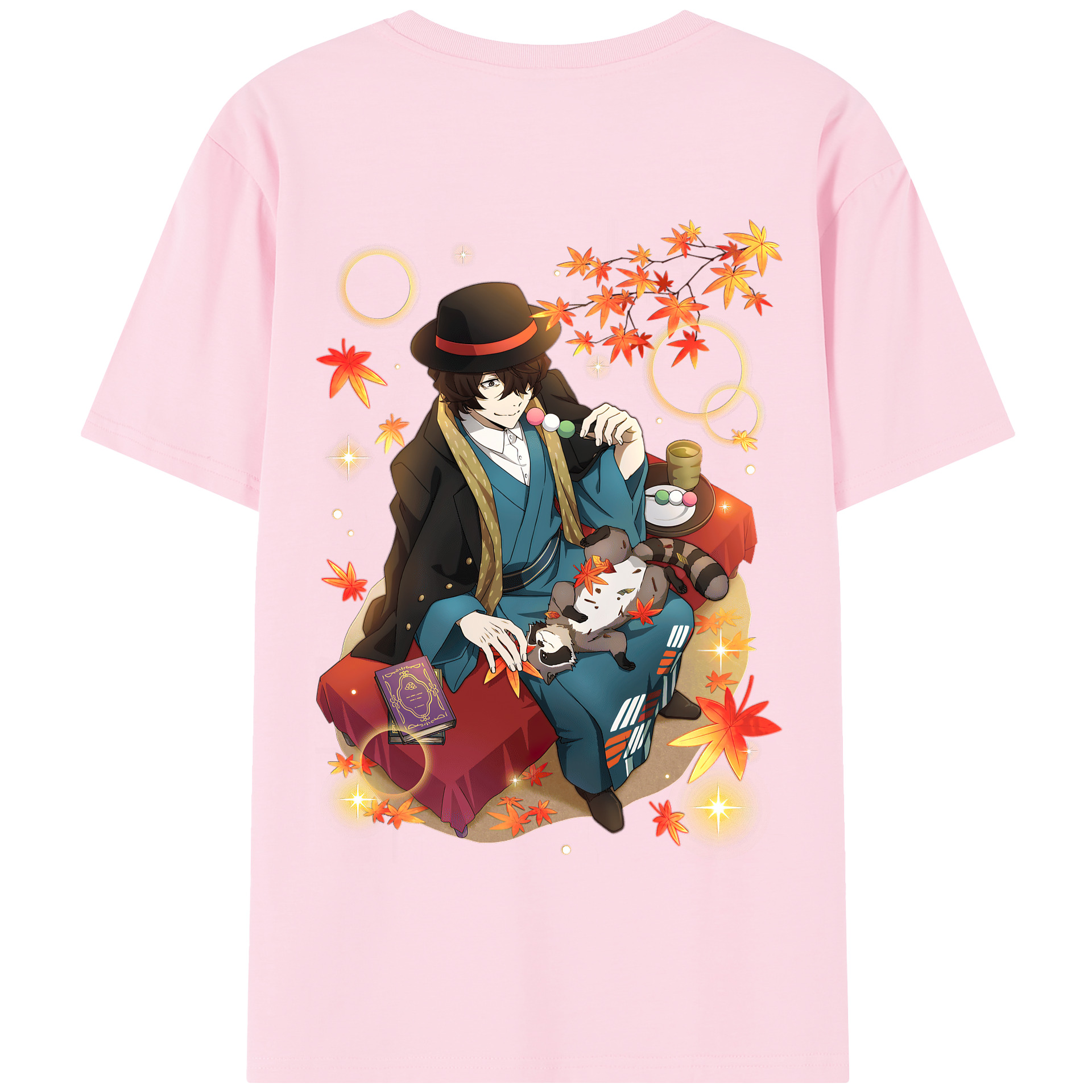（画像用） 文豪ストレイドッグス Bungo Stray Dogs 綿100％半袖Tシャツ（背面プリント）