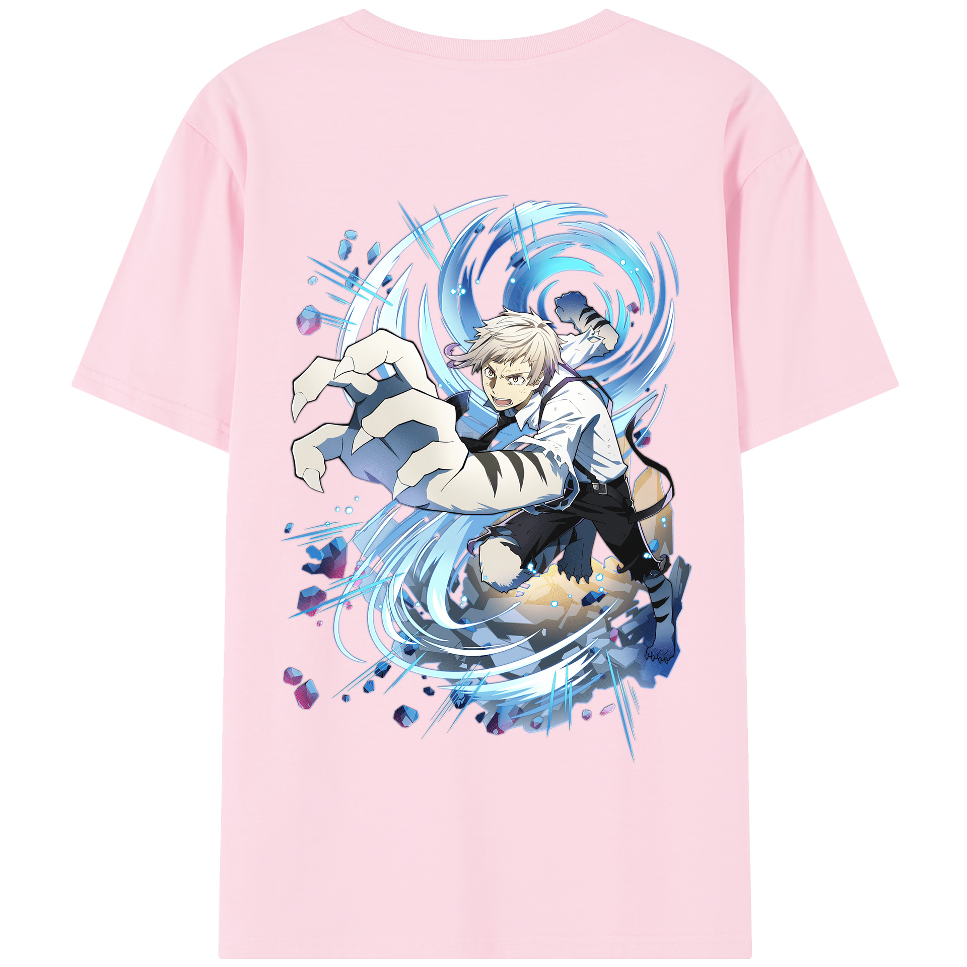 （画像用） 文豪ストレイドッグス Bungo Stray Dogs 綿100％半袖Tシャツ（背面プリント）