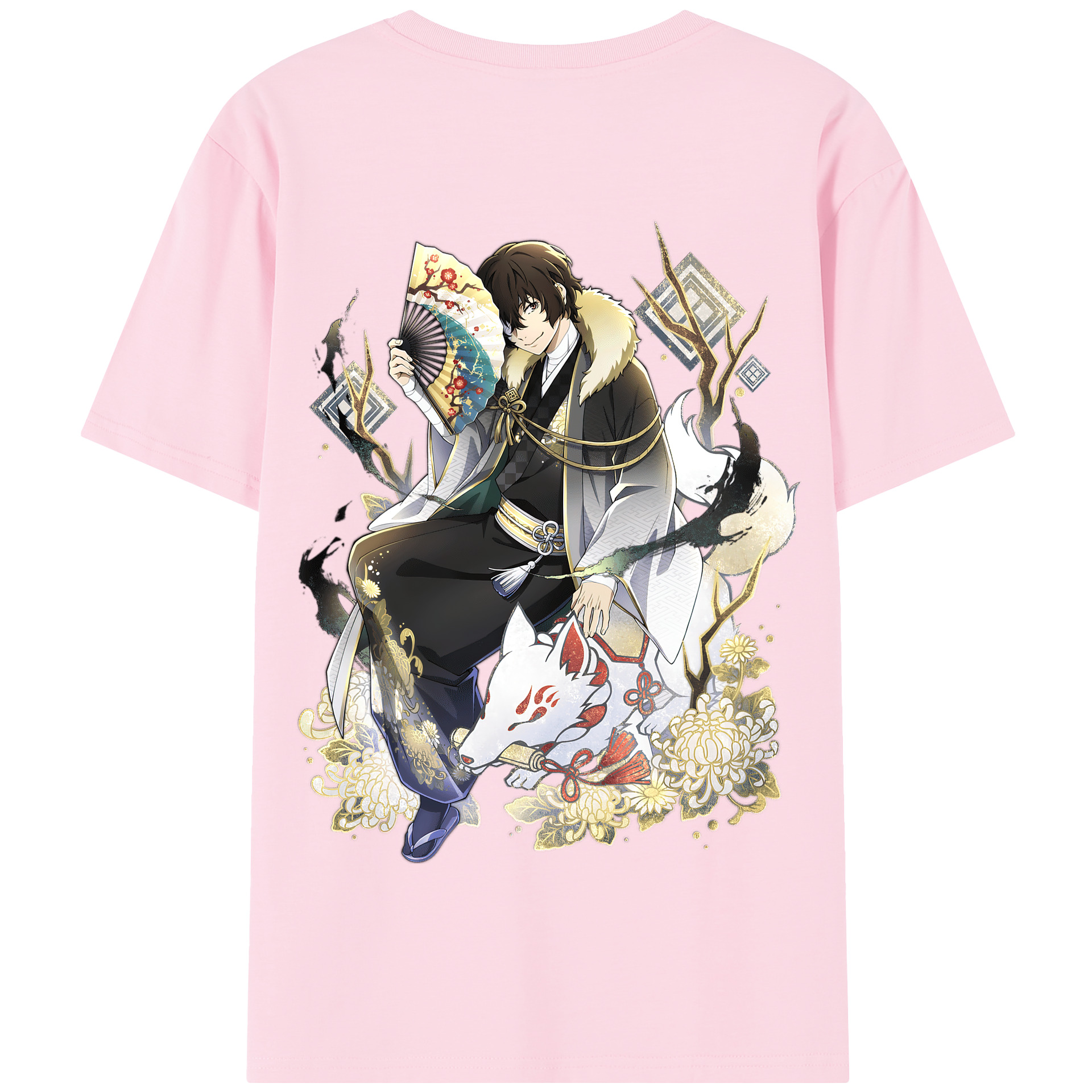（画像用） 文豪ストレイドッグス Bungo Stray Dogs 綿100％半袖Tシャツ（背面プリント）