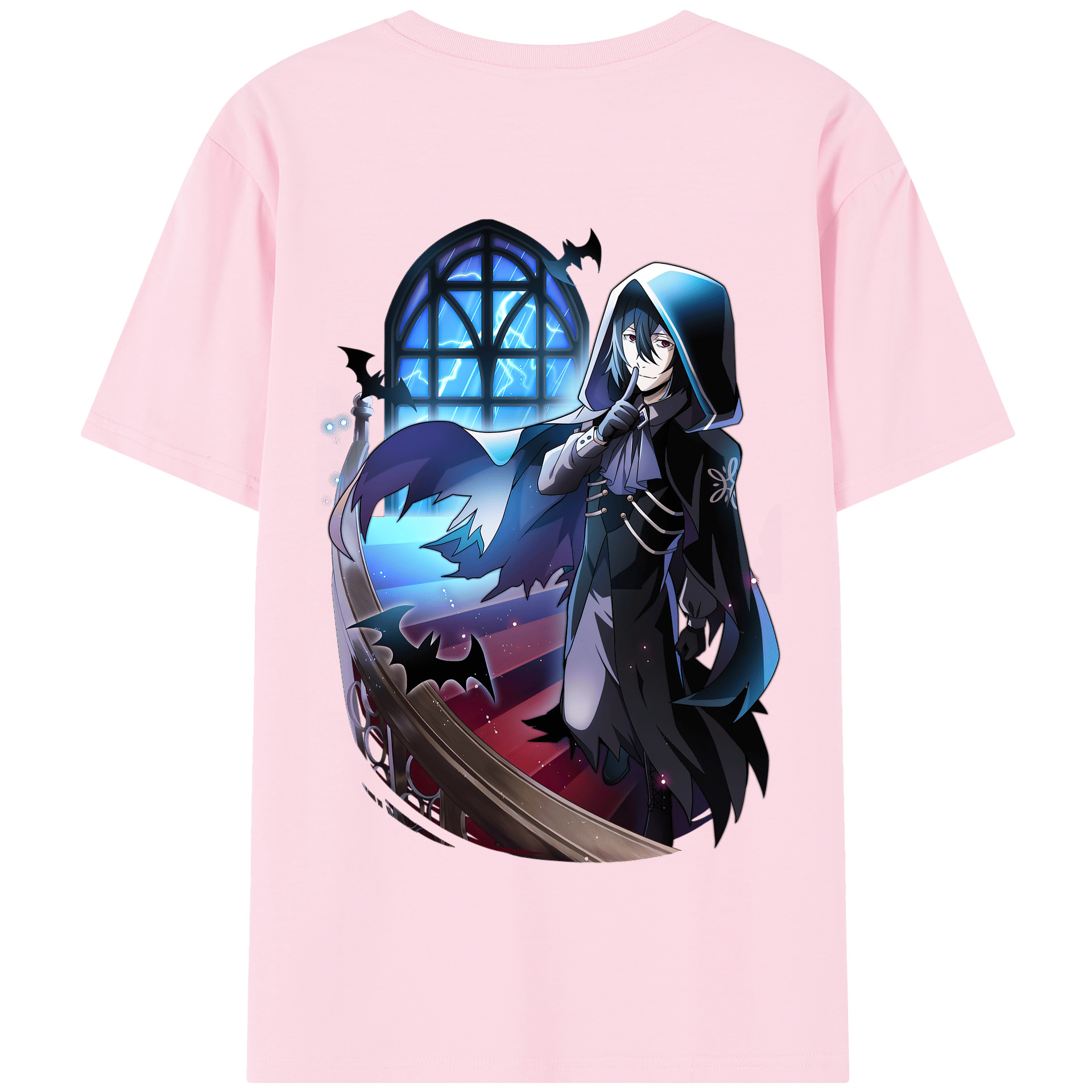 （画像用） 文豪ストレイドッグス Bungo Stray Dogs 綿100％半袖Tシャツ（背面プリント）