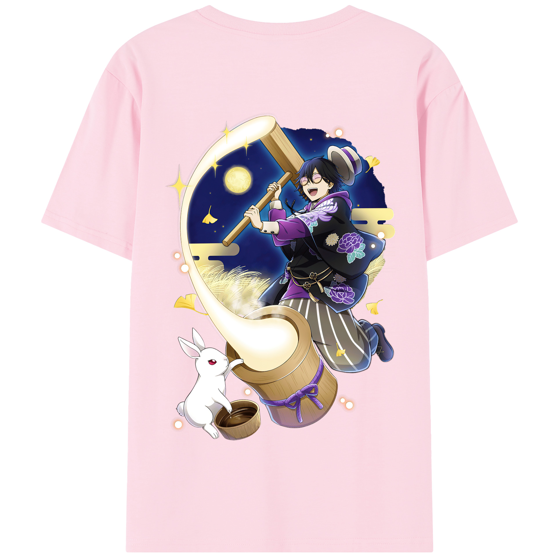 （画像用） 文豪ストレイドッグス Bungo Stray Dogs 綿100％半袖Tシャツ（背面プリント）