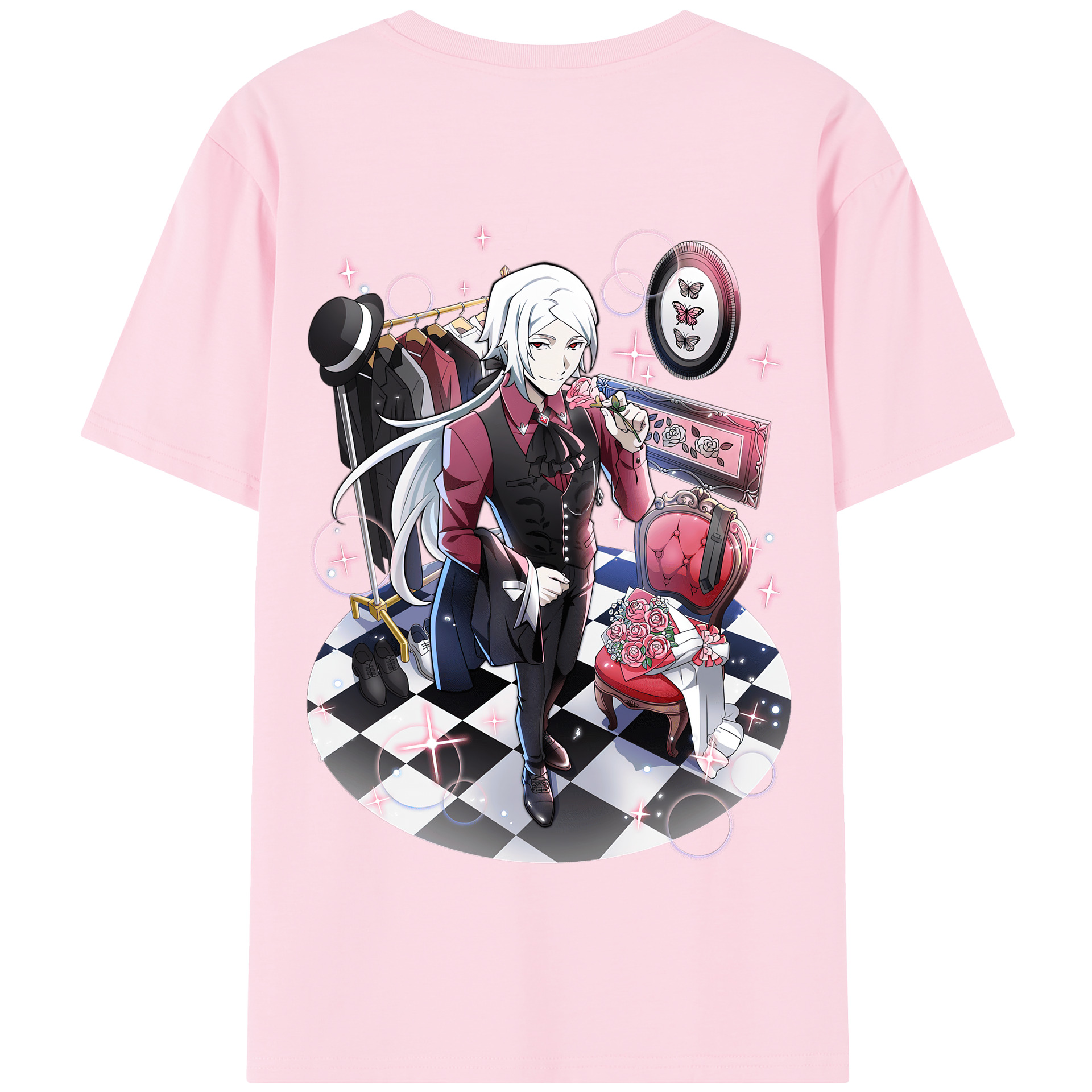 （画像用） 文豪ストレイドッグス Bungo Stray Dogs 綿100％半袖Tシャツ（背面プリント）