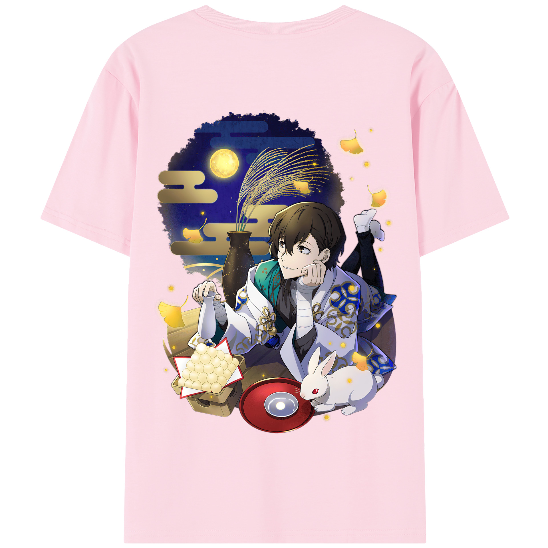 （画像用） 文豪ストレイドッグス Bungo Stray Dogs 綿100％半袖Tシャツ（背面プリント）
