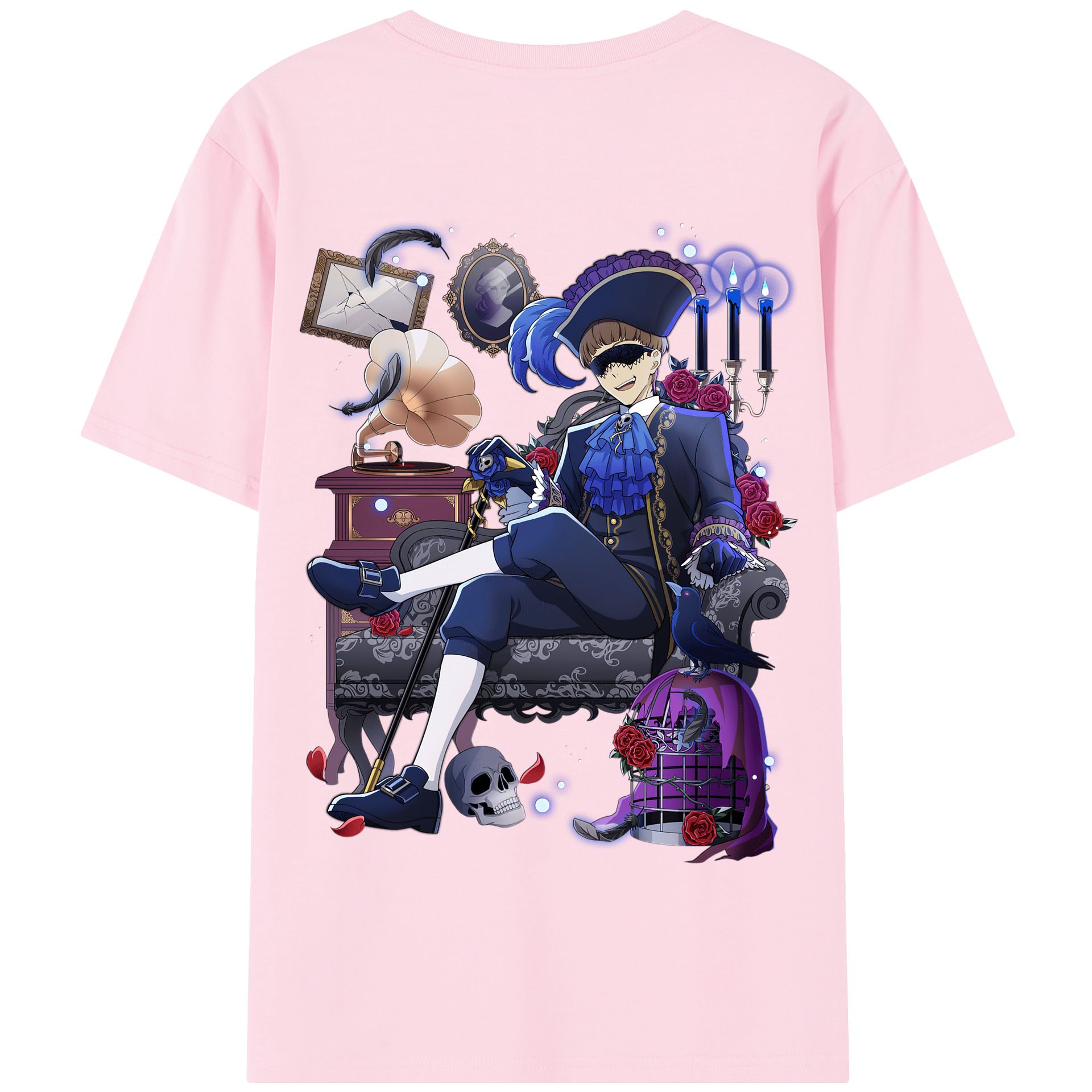 （画像用） 文豪ストレイドッグス Bungo Stray Dogs 綿100％半袖Tシャツ（背面プリント）