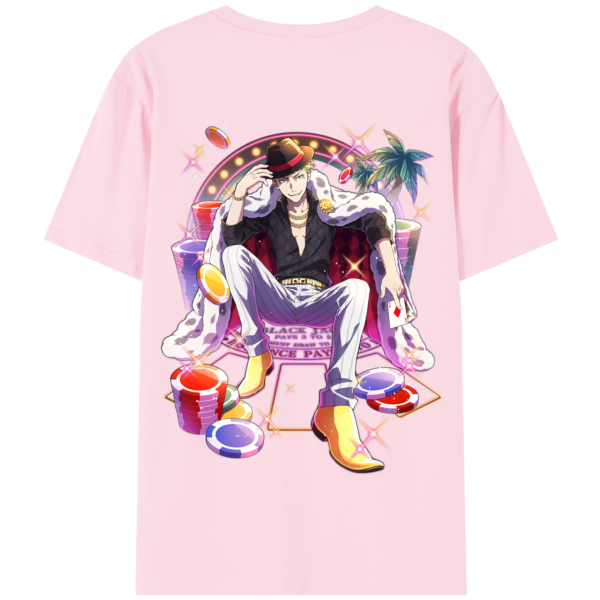 （画像用） 文豪ストレイドッグス Bungo Stray Dogs 綿100％半袖Tシャツ（背面プリント）