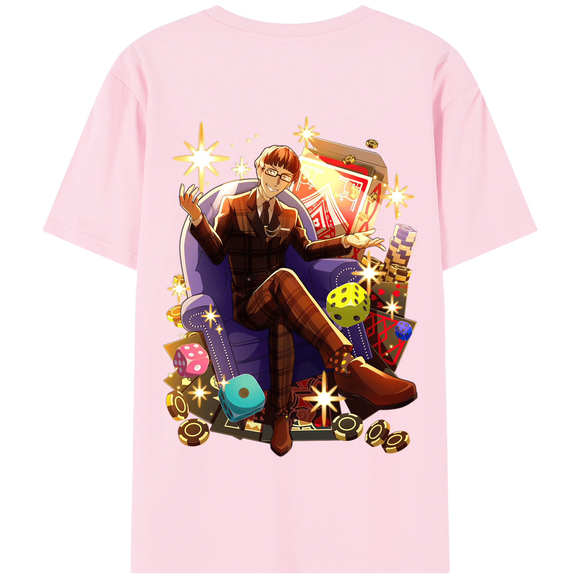 （画像用） 文豪ストレイドッグス Bungo Stray Dogs 綿100％半袖Tシャツ（背面プリント）