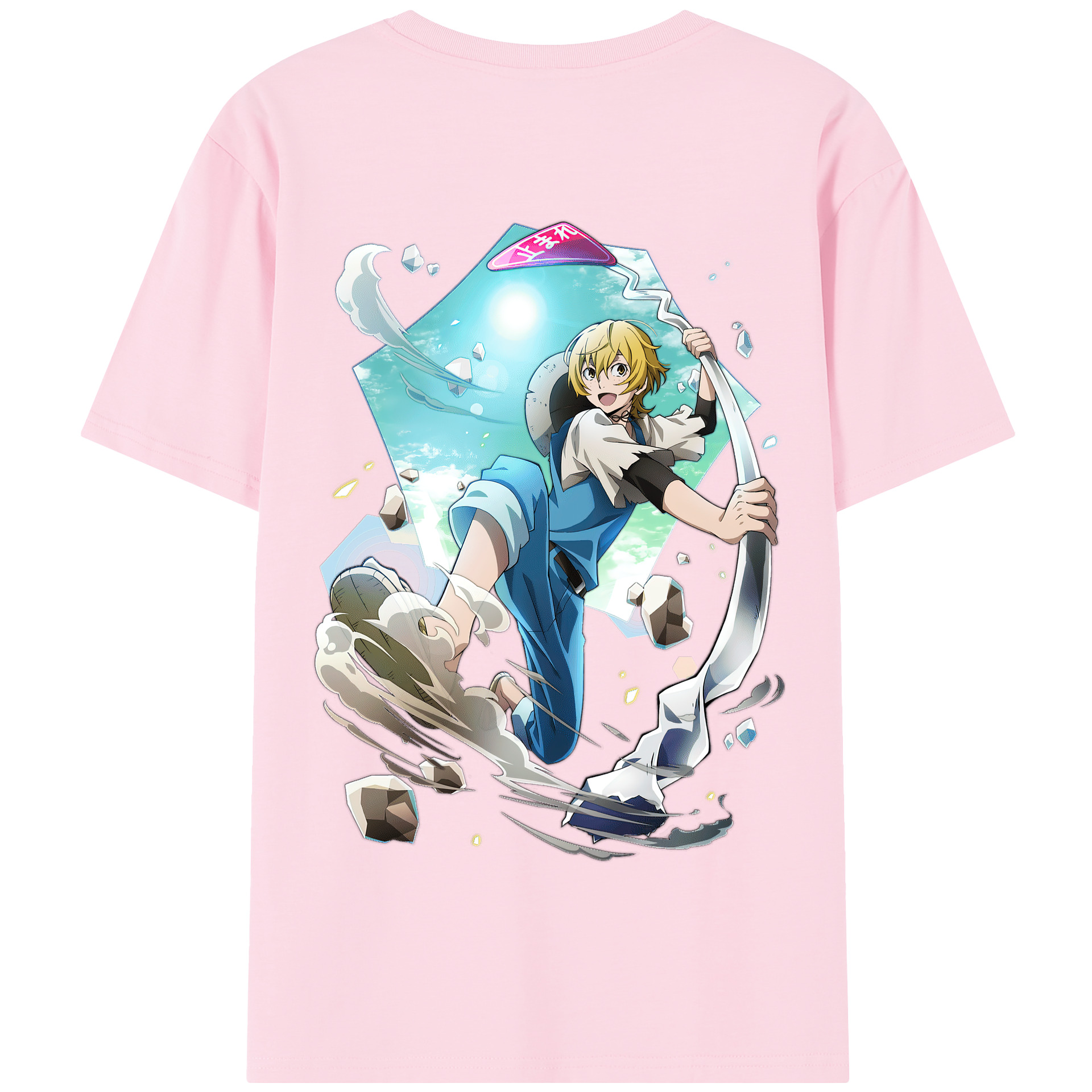 （画像用） 文豪ストレイドッグス Bungo Stray Dogs 綿100％半袖Tシャツ（背面プリント）