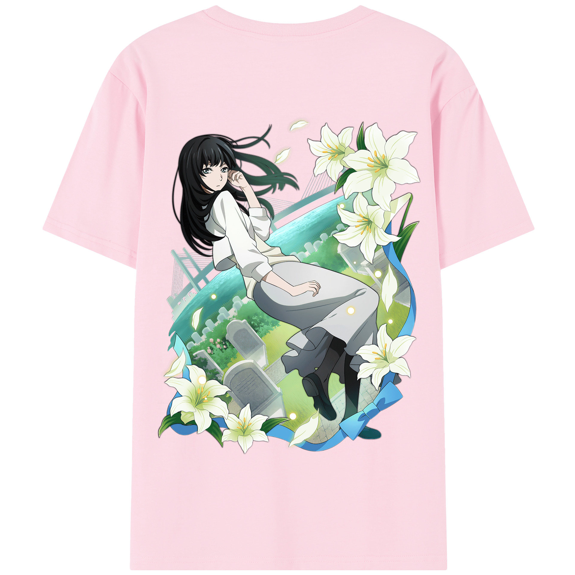 （画像用） 文豪ストレイドッグス Bungo Stray Dogs 綿100％半袖Tシャツ（背面プリント）
