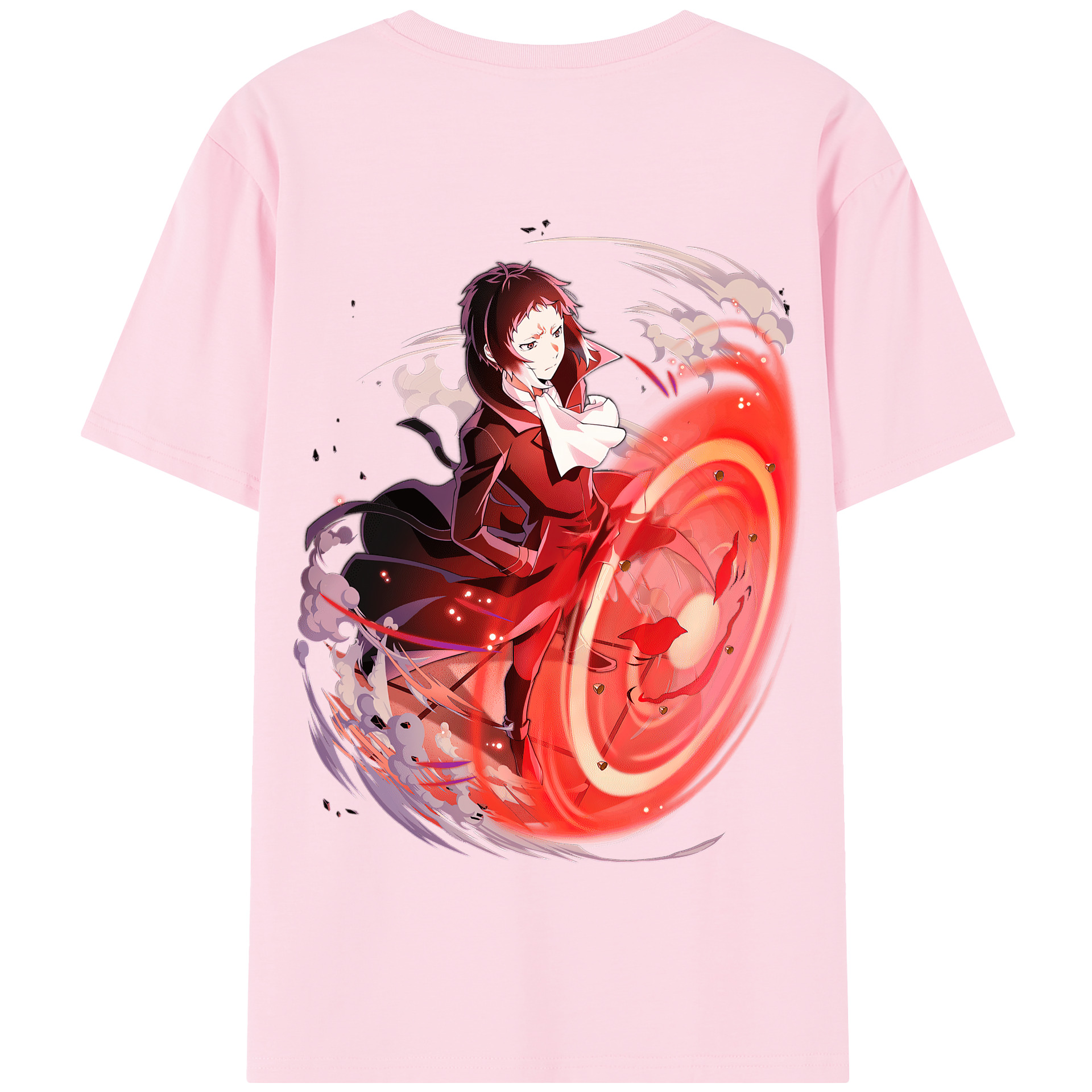 （画像用） 文豪ストレイドッグス Bungo Stray Dogs 綿100％半袖Tシャツ（背面プリント）