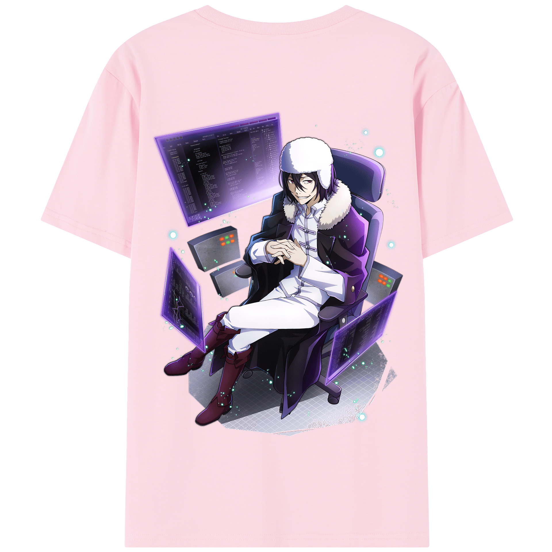 （画像用） 文豪ストレイドッグス Bungo Stray Dogs 綿100％半袖Tシャツ（背面プリント）