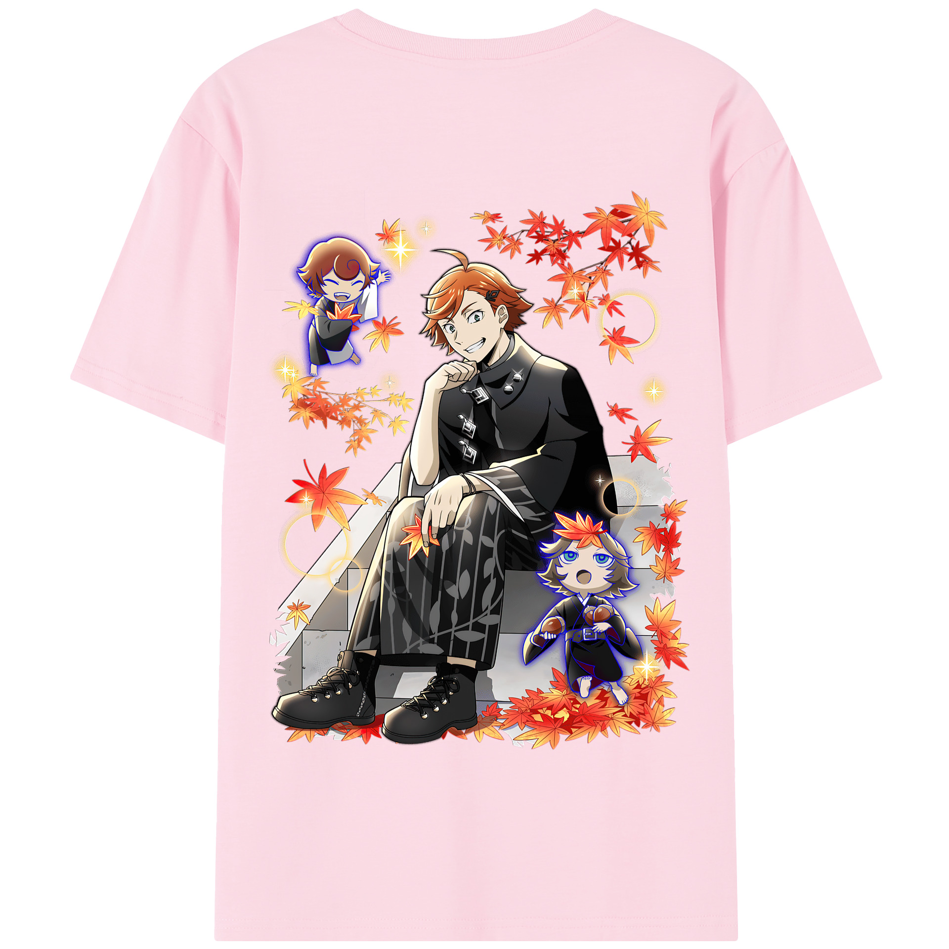 （画像用） 文豪ストレイドッグス Bungo Stray Dogs 綿100％半袖Tシャツ（背面プリント）