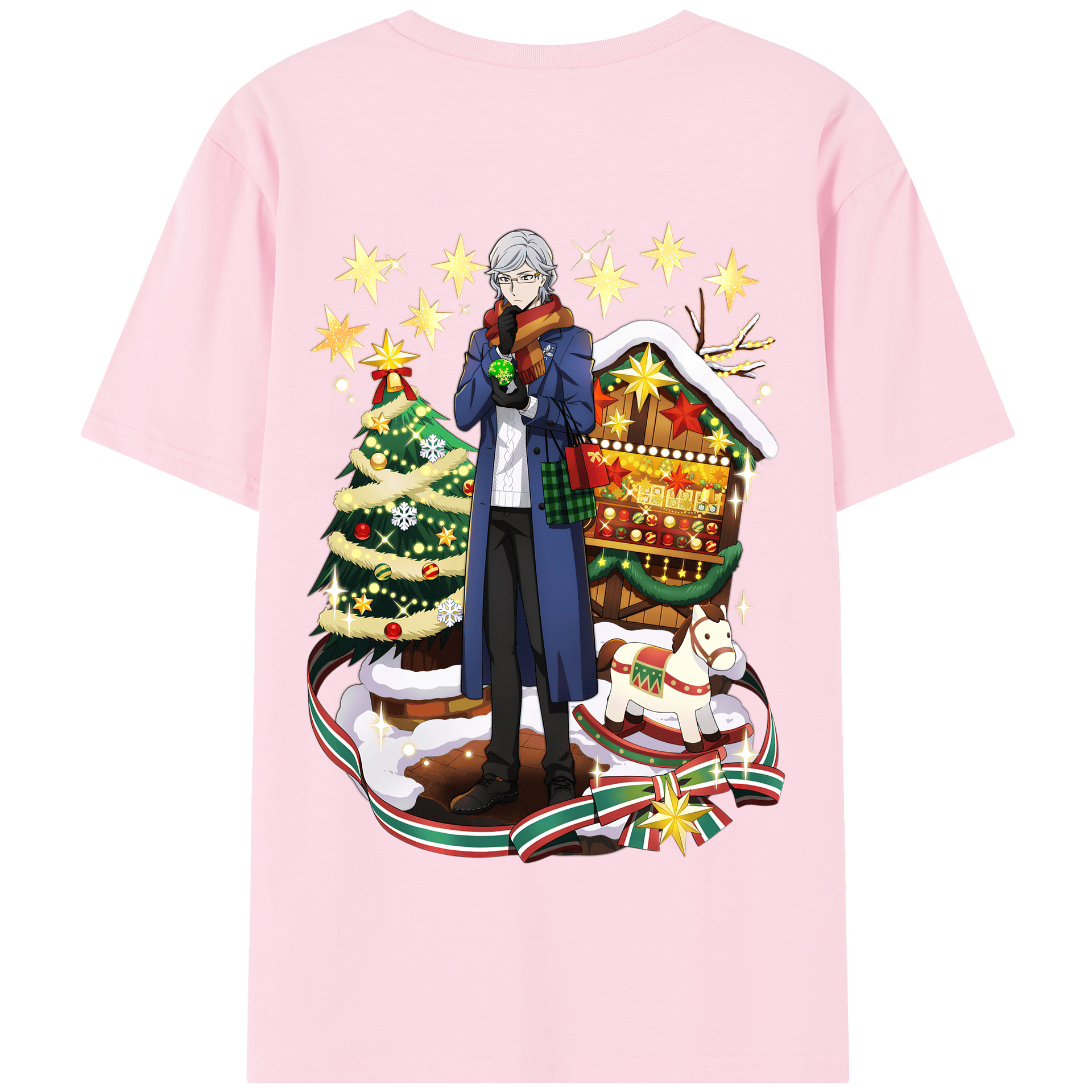 （画像用） 文豪ストレイドッグス Bungo Stray Dogs 綿100％半袖Tシャツ（背面プリント）