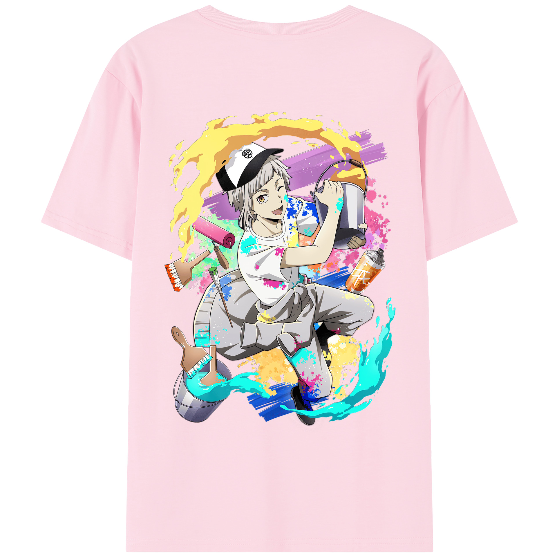 （画像用） 文豪ストレイドッグス Bungo Stray Dogs 綿100％半袖Tシャツ（背面プリント）